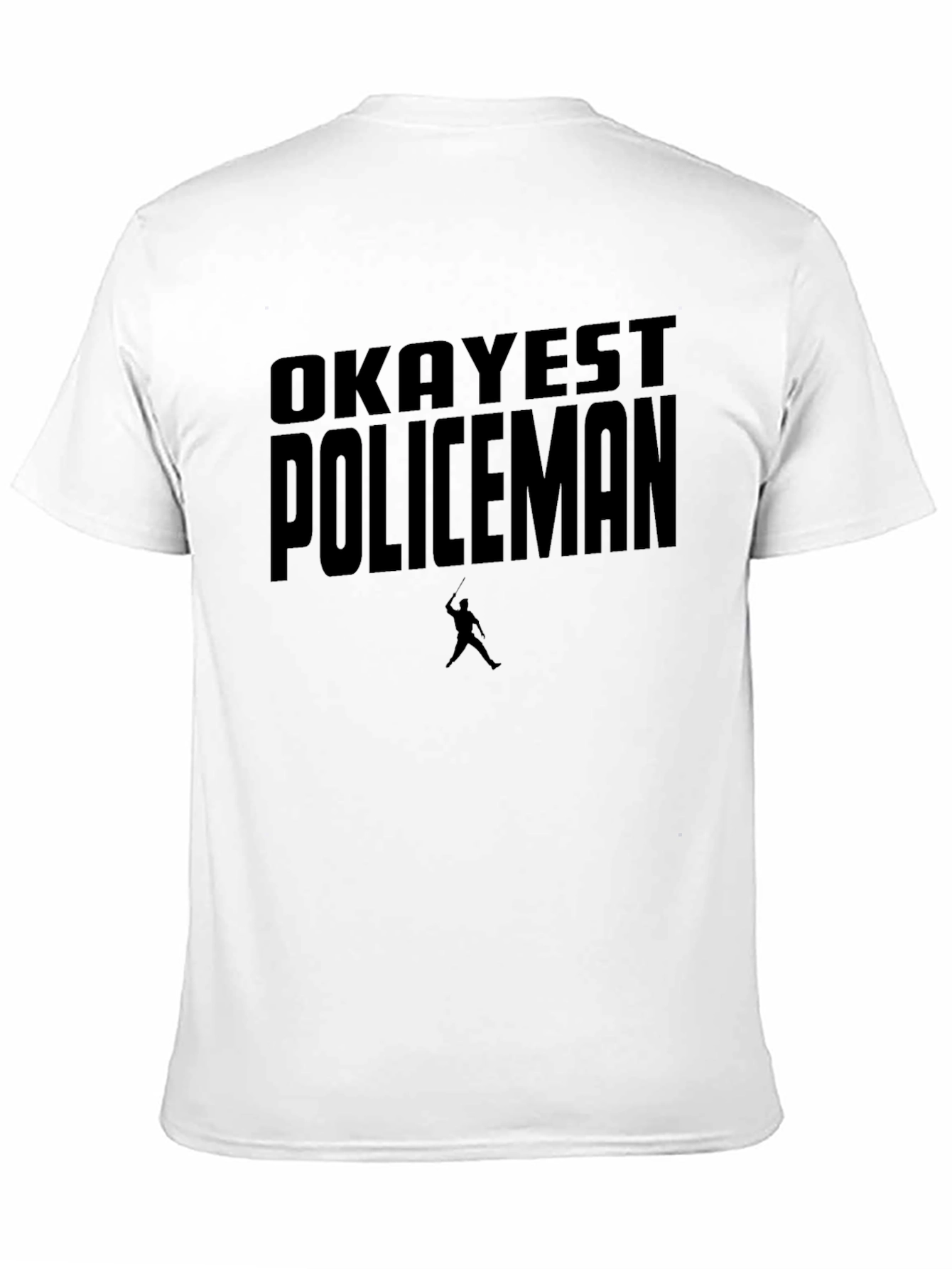Okayest Policeman Graphic Tee - Black