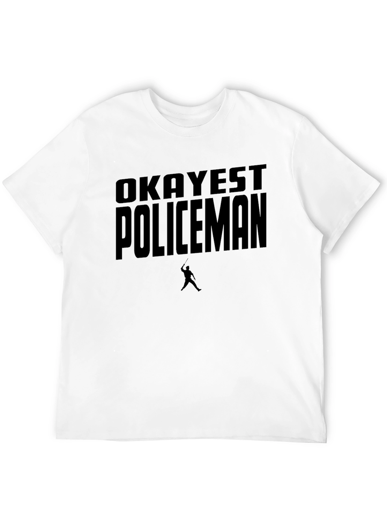 Okayest Policeman Graphic Tee - Black