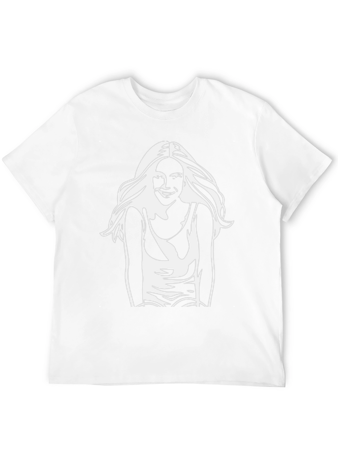 Black T-Shirt with White Graphic