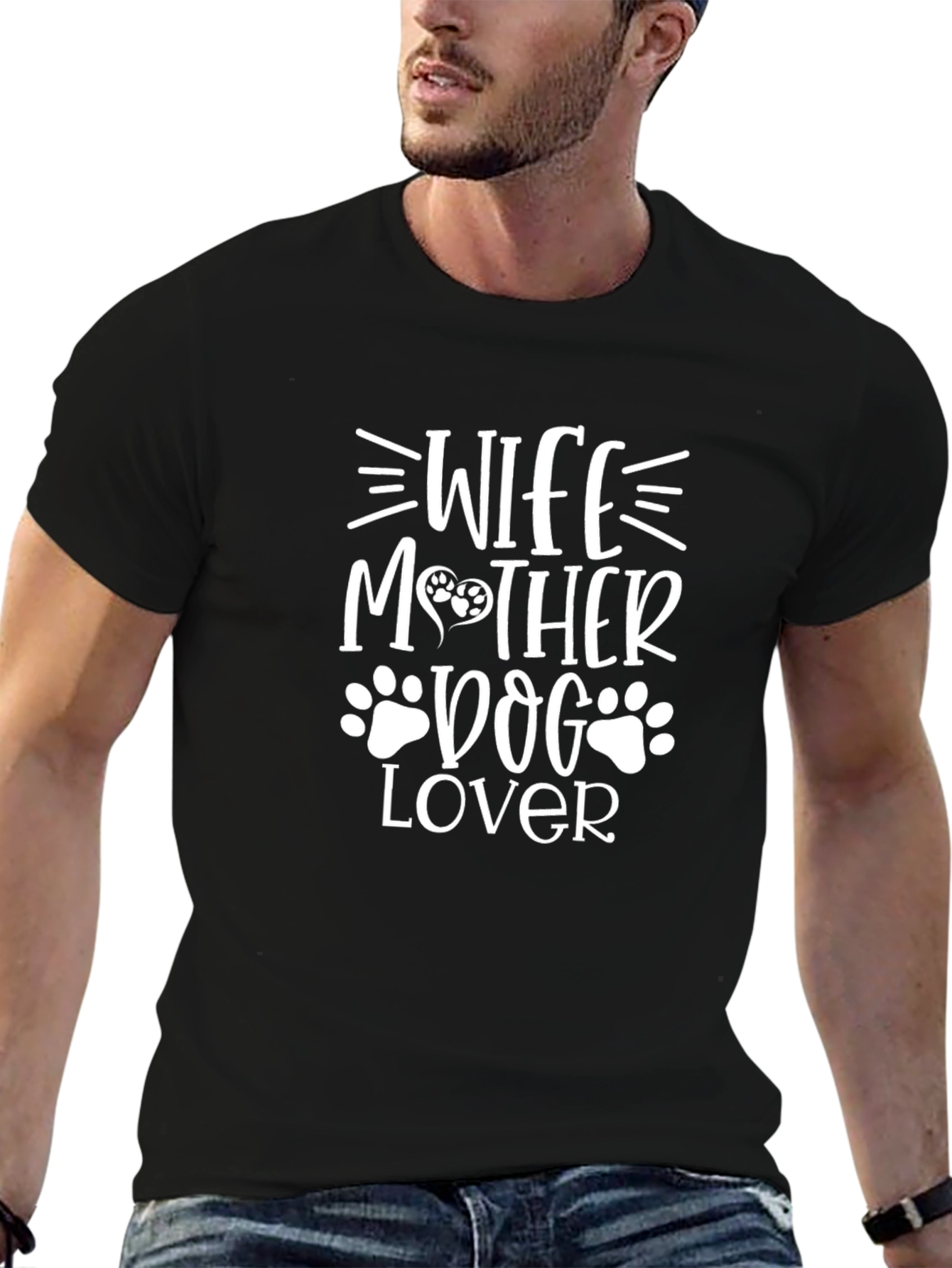Wife Mother Dog Lover Graphic T-Shirt