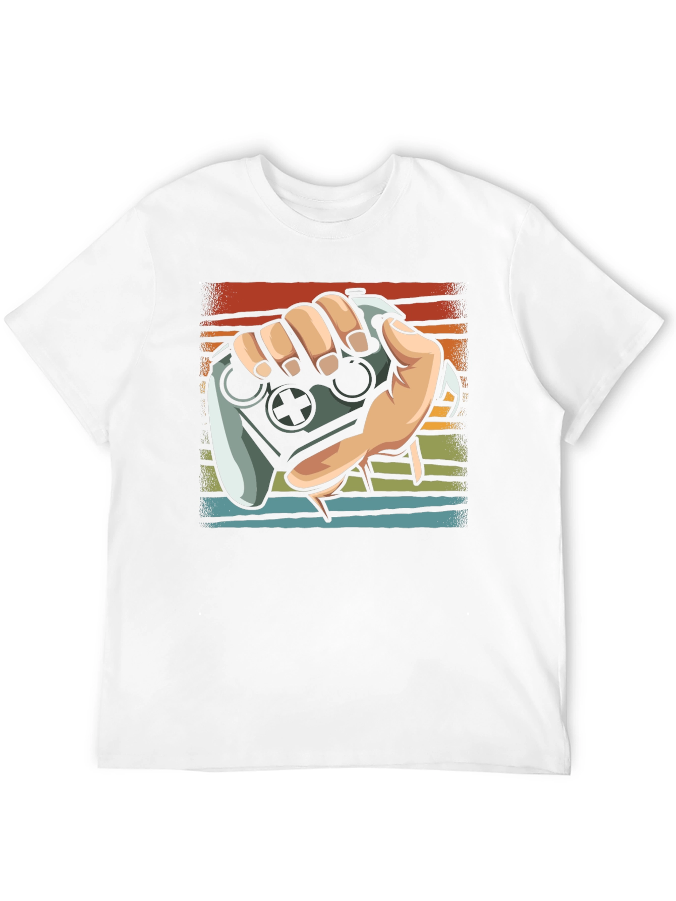 Gamer Controller Graphic Tee - Black Cotton Shirt