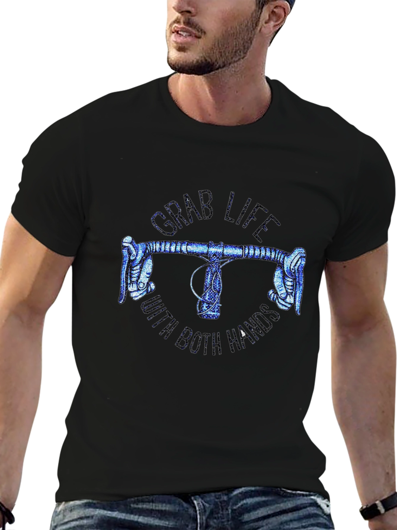 Grab Life Bike Handle T-Shirt
