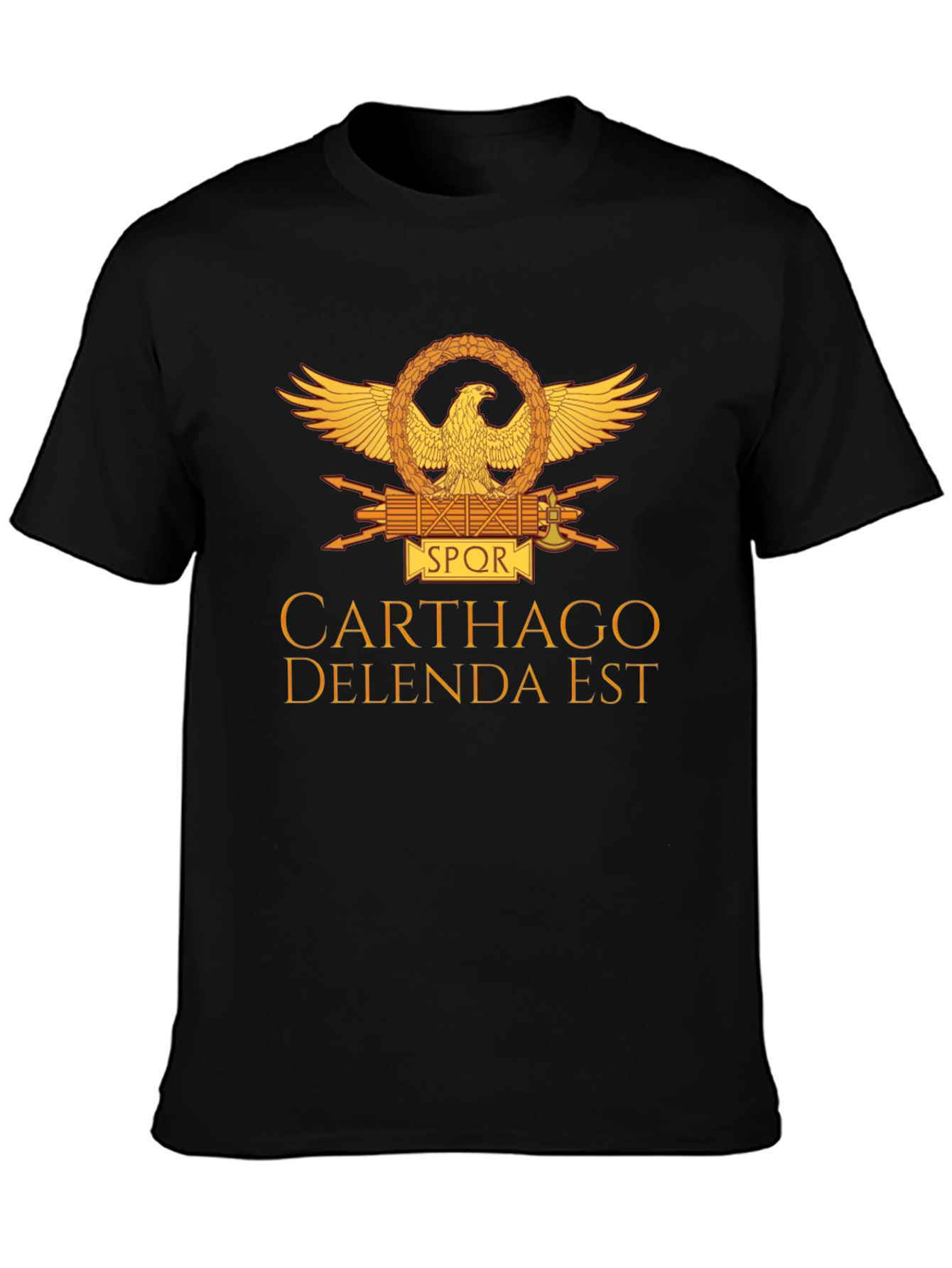Carthago Delenda Est T-Shirt - Black Roman Empire Tee