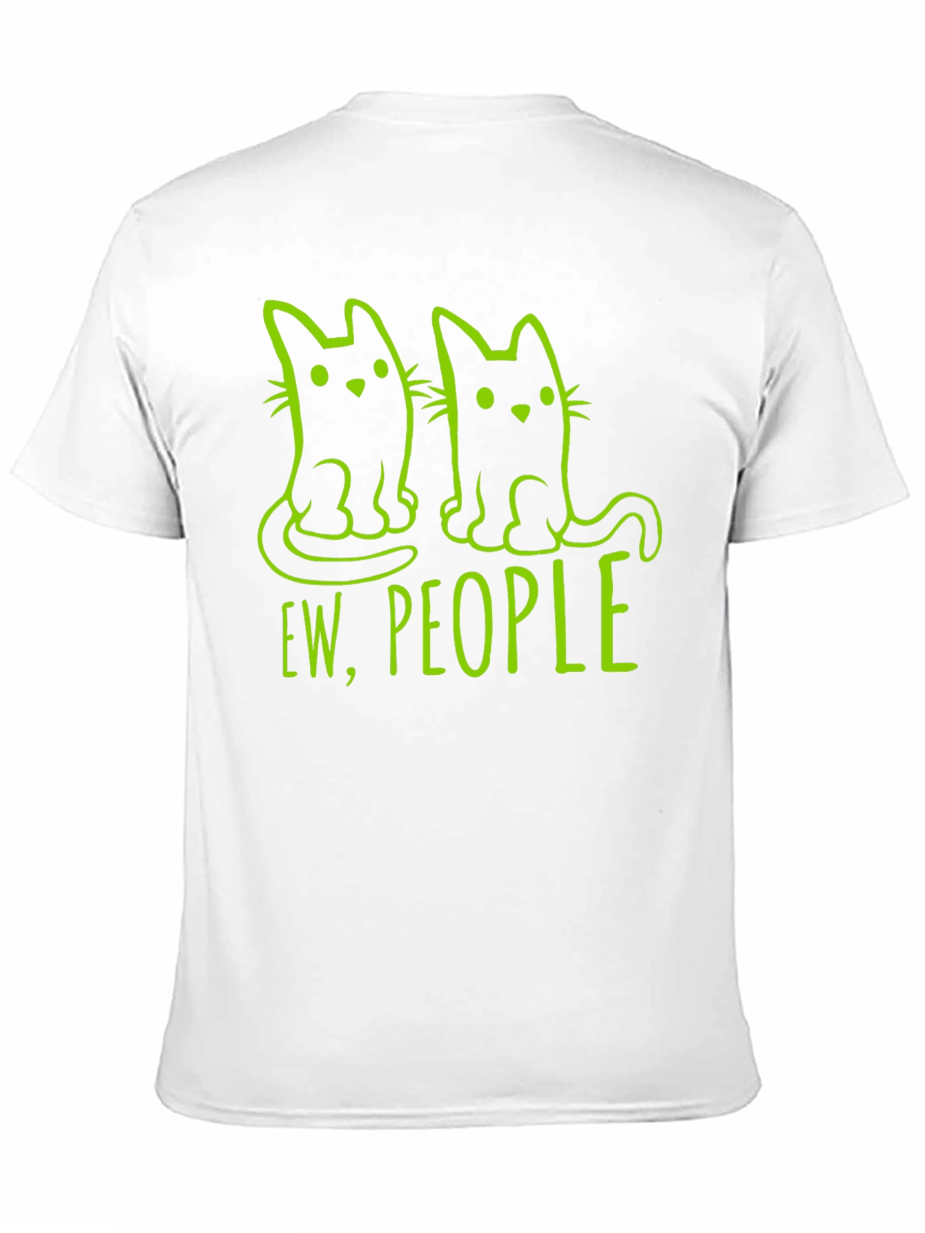 Ew People Cat Graphic Tee - Funny Introvert T-Shirt