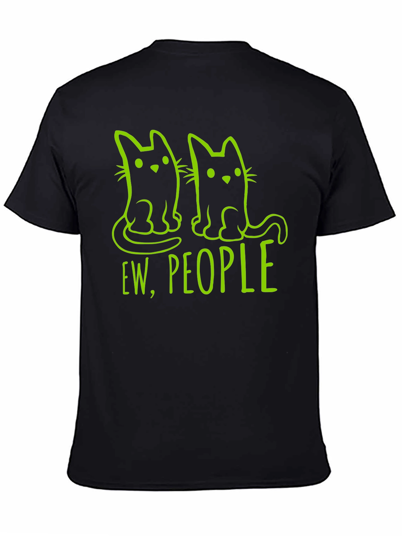 Ew People Cat Graphic Tee - Funny Introvert T-Shirt