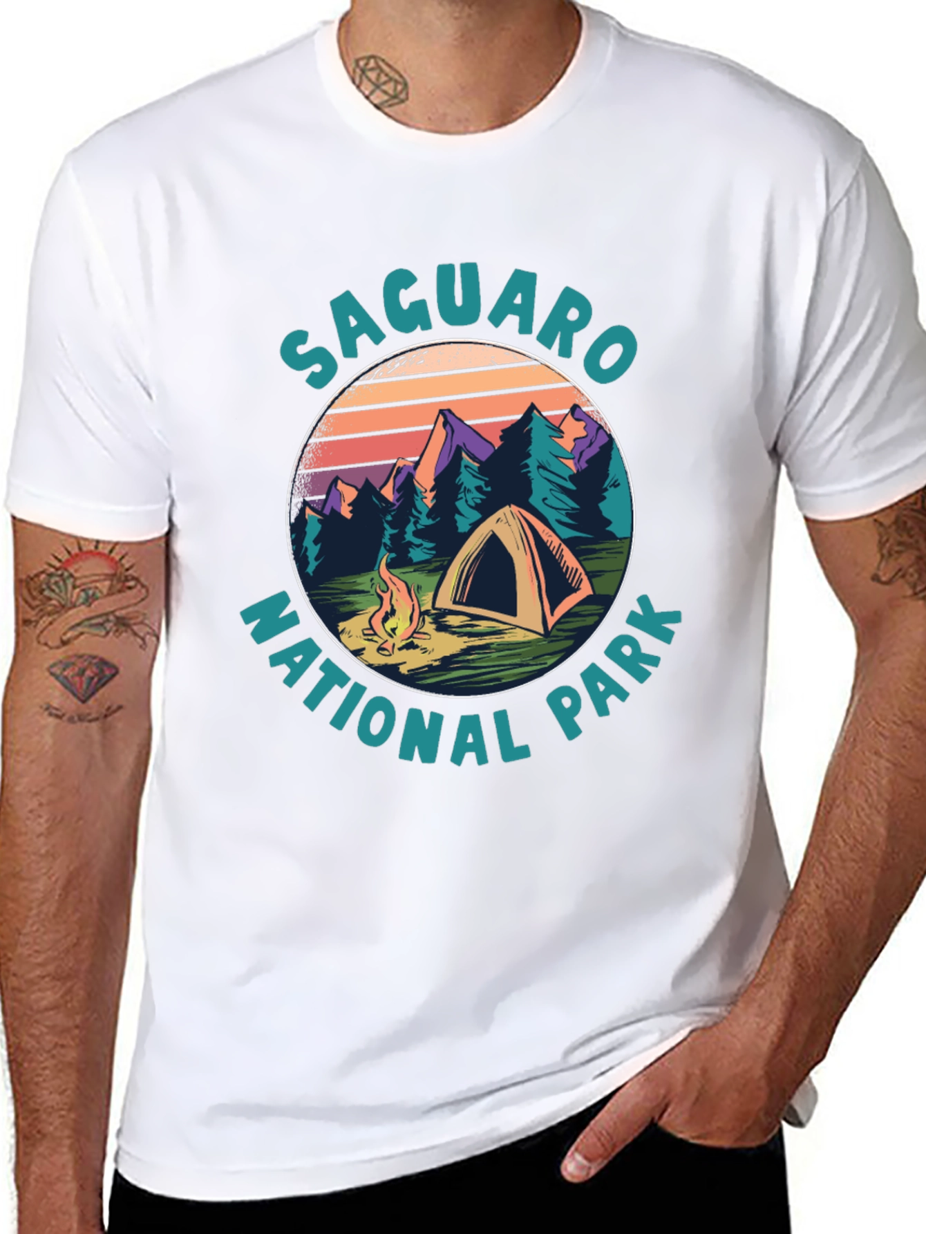Saguaro National Park Camping T-Shirt