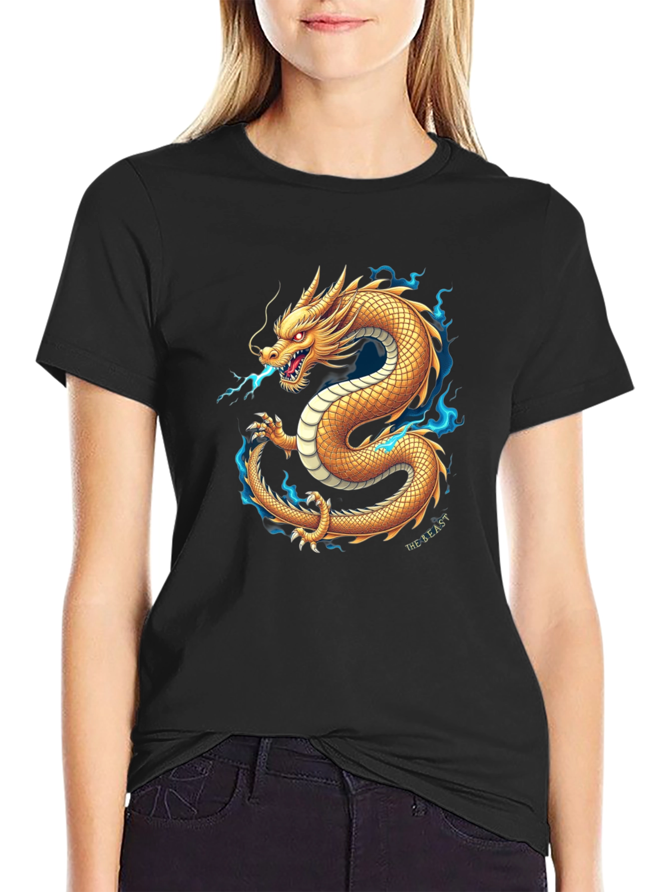 Golden Dragon T-Shirt - Unleash the Beast!
