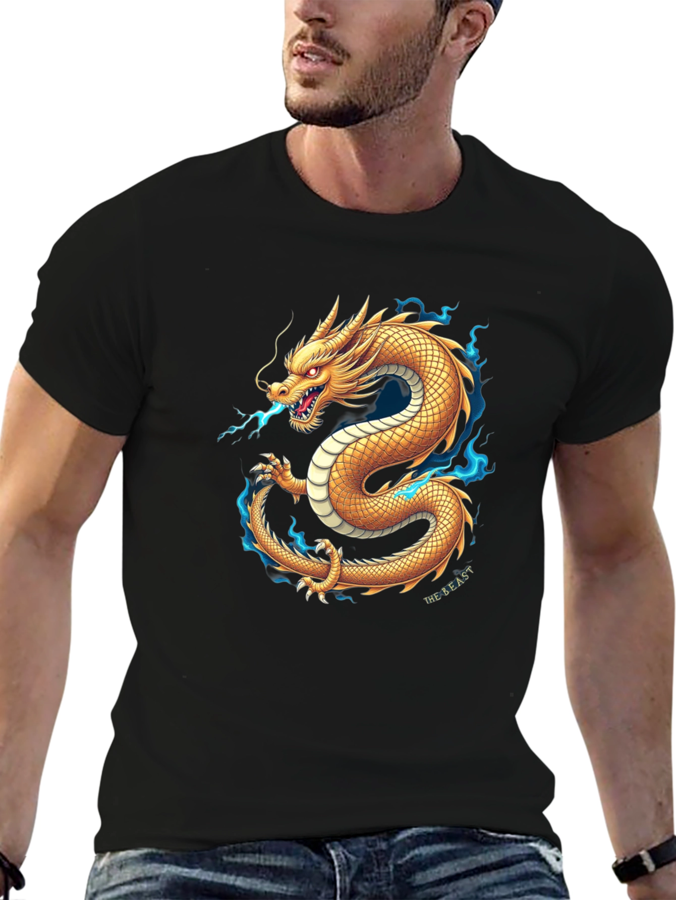 Golden Dragon T-Shirt - Unleash the Beast!