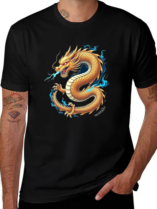 Golden Dragon T-Shirt - Unleash the Beast!