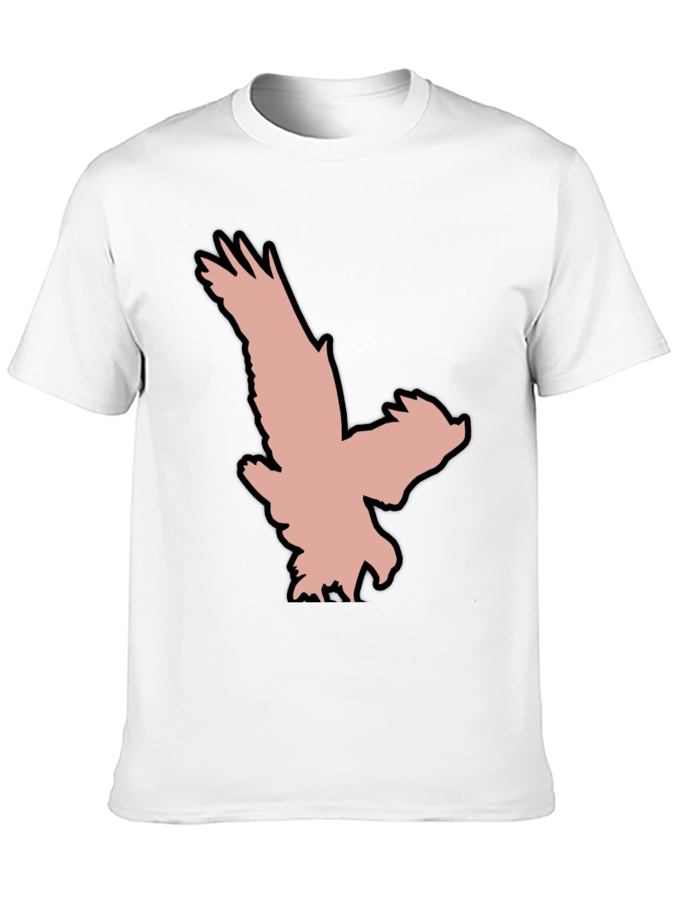 Black T-Shirt with Eagle Graphic