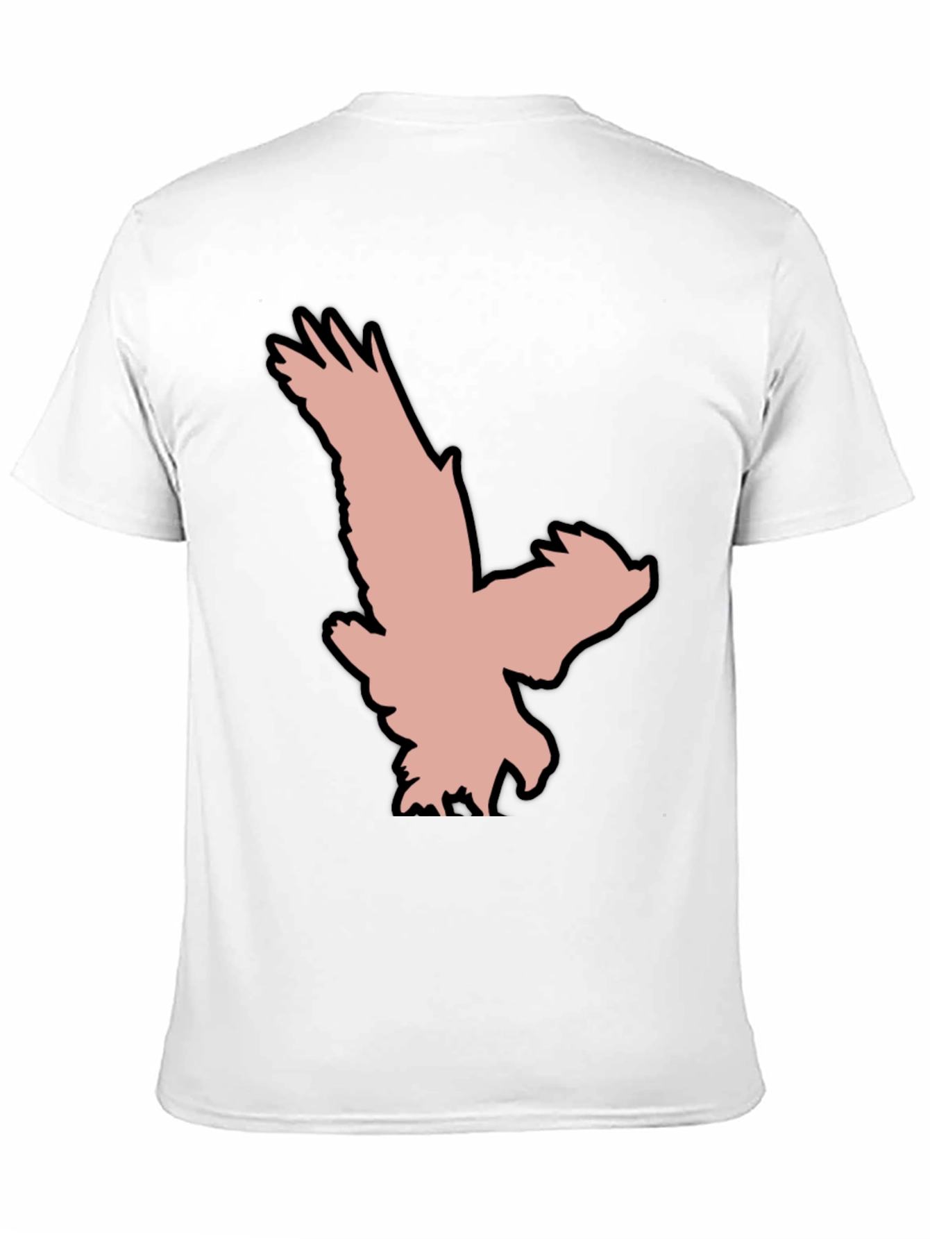 Black T-Shirt with Eagle Graphic