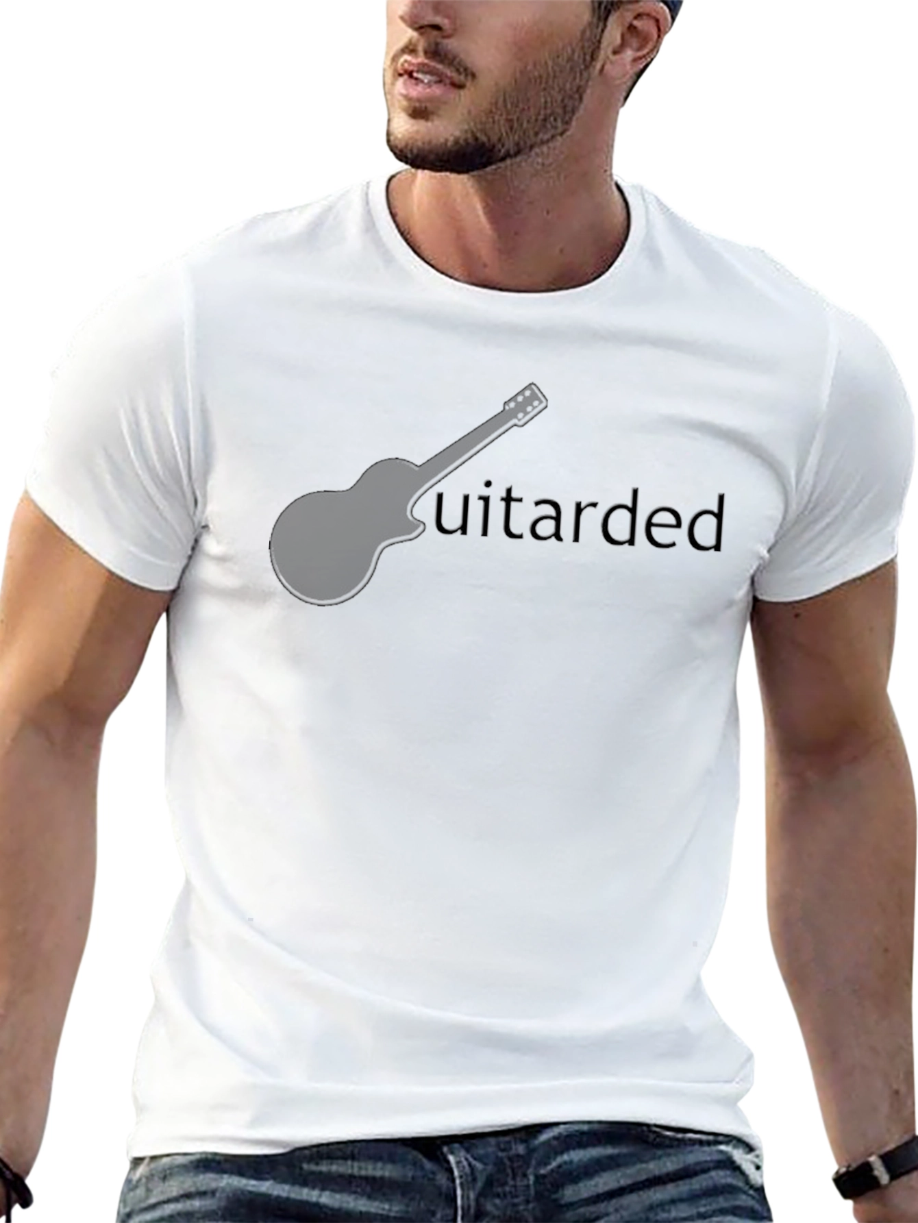 Guitarded Graphic T-Shirt - Music Humor Tee