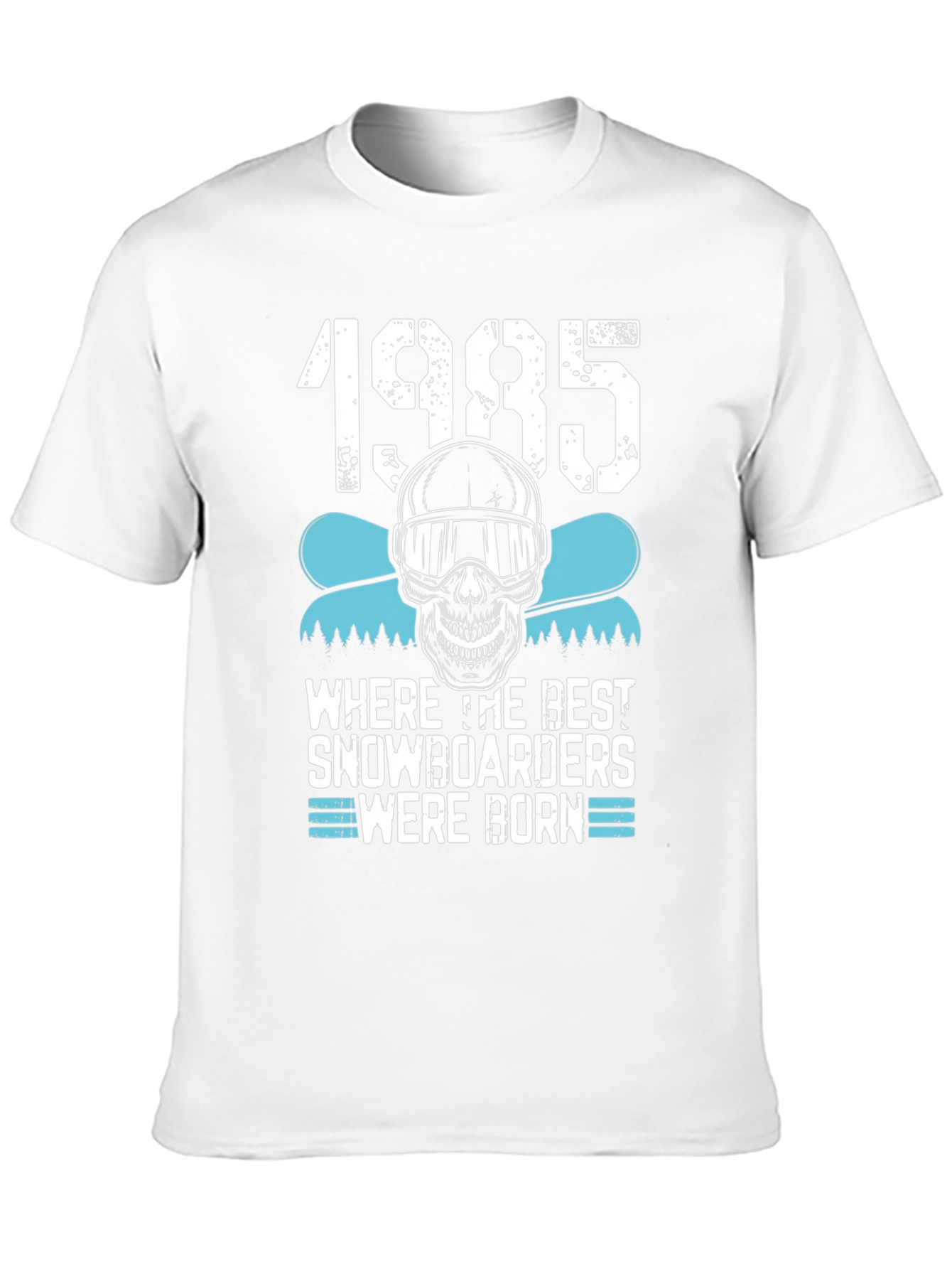 1985 Snowboarder T-Shirt - Skull & Goggles