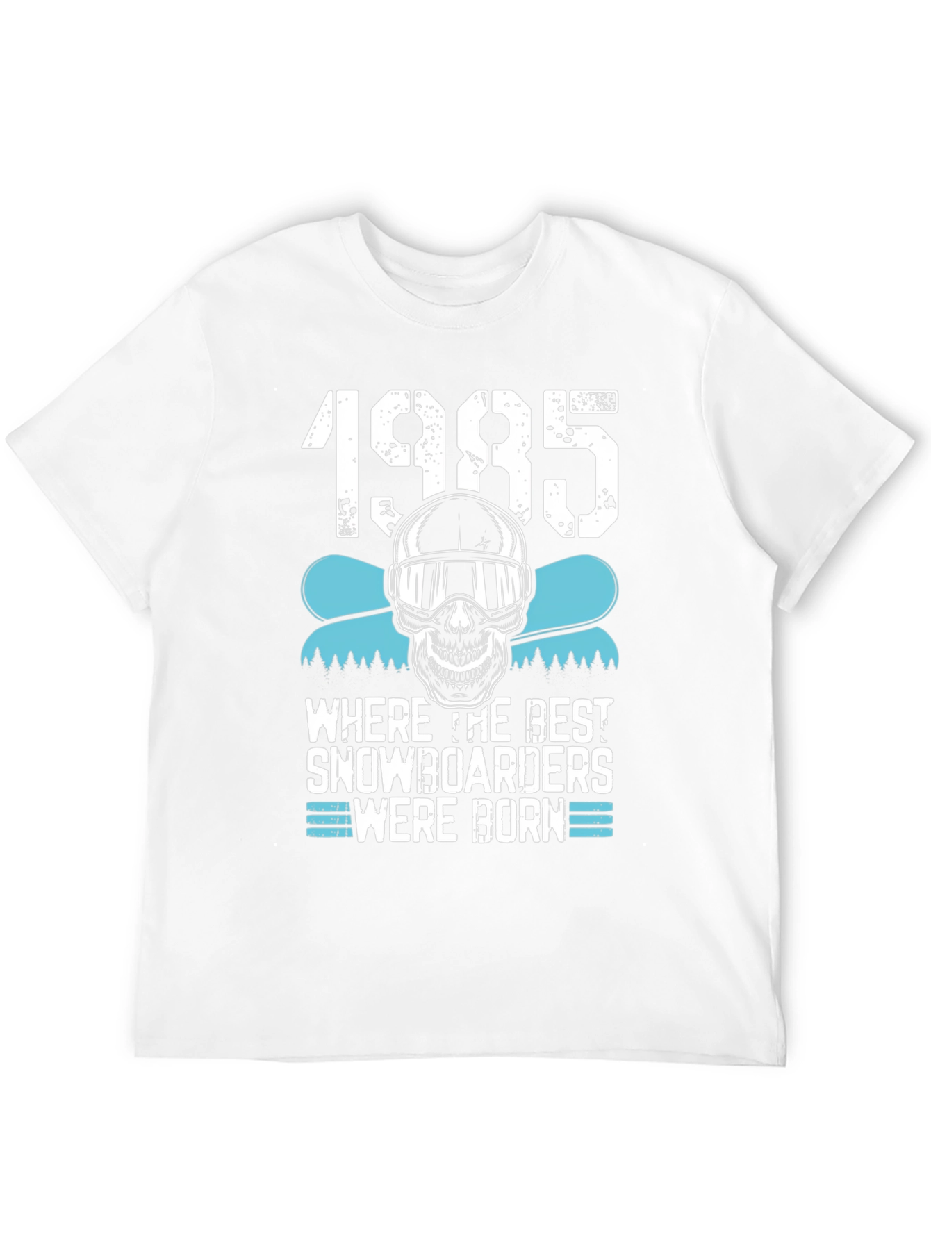1985 Snowboarder T-Shirt - Skull & Goggles