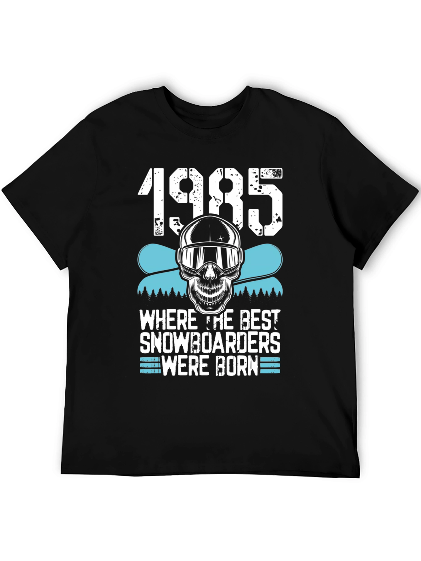 1985 Snowboarder T-Shirt - Skull & Goggles