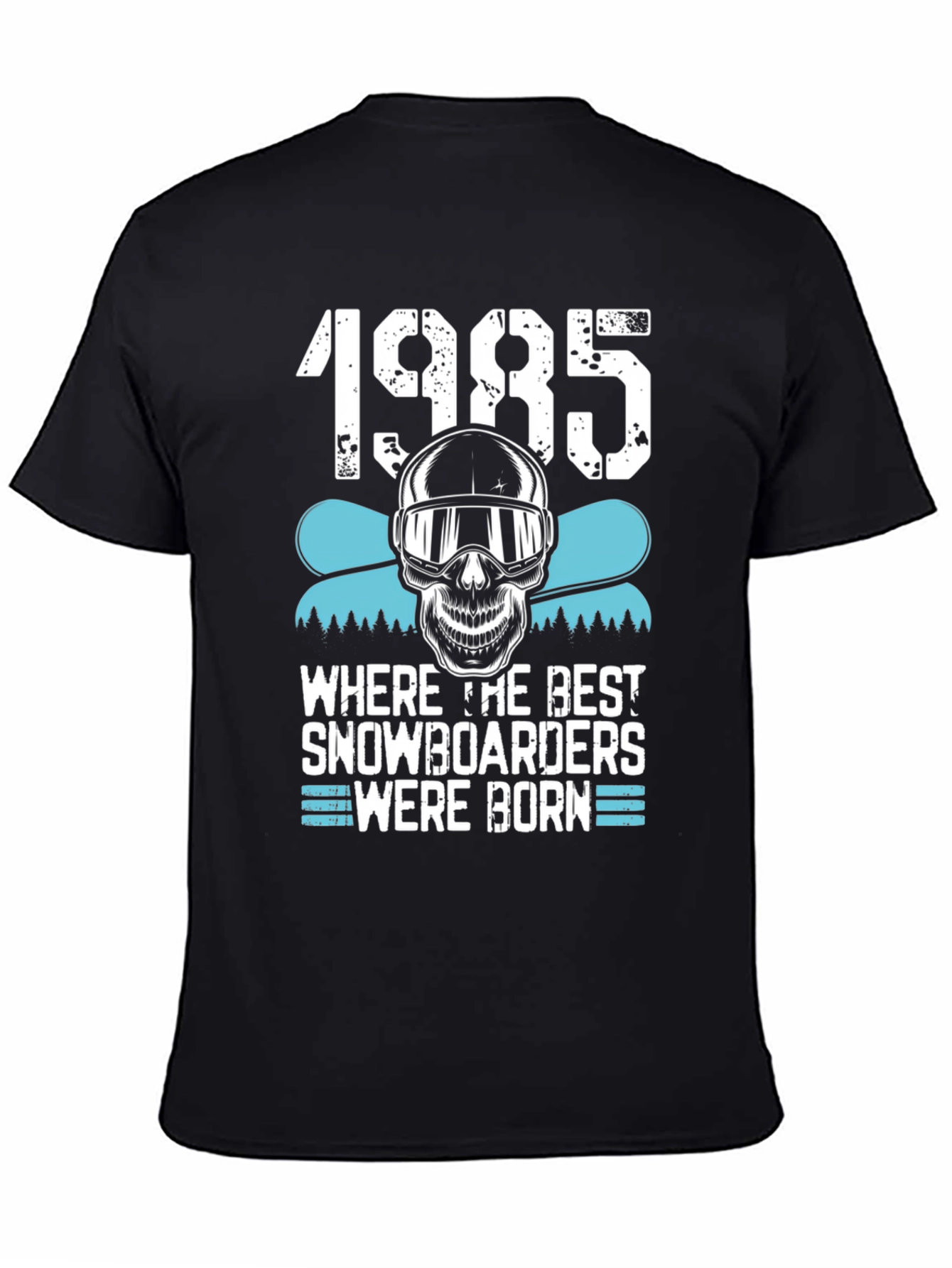 1985 Snowboarder T-Shirt - Skull & Goggles