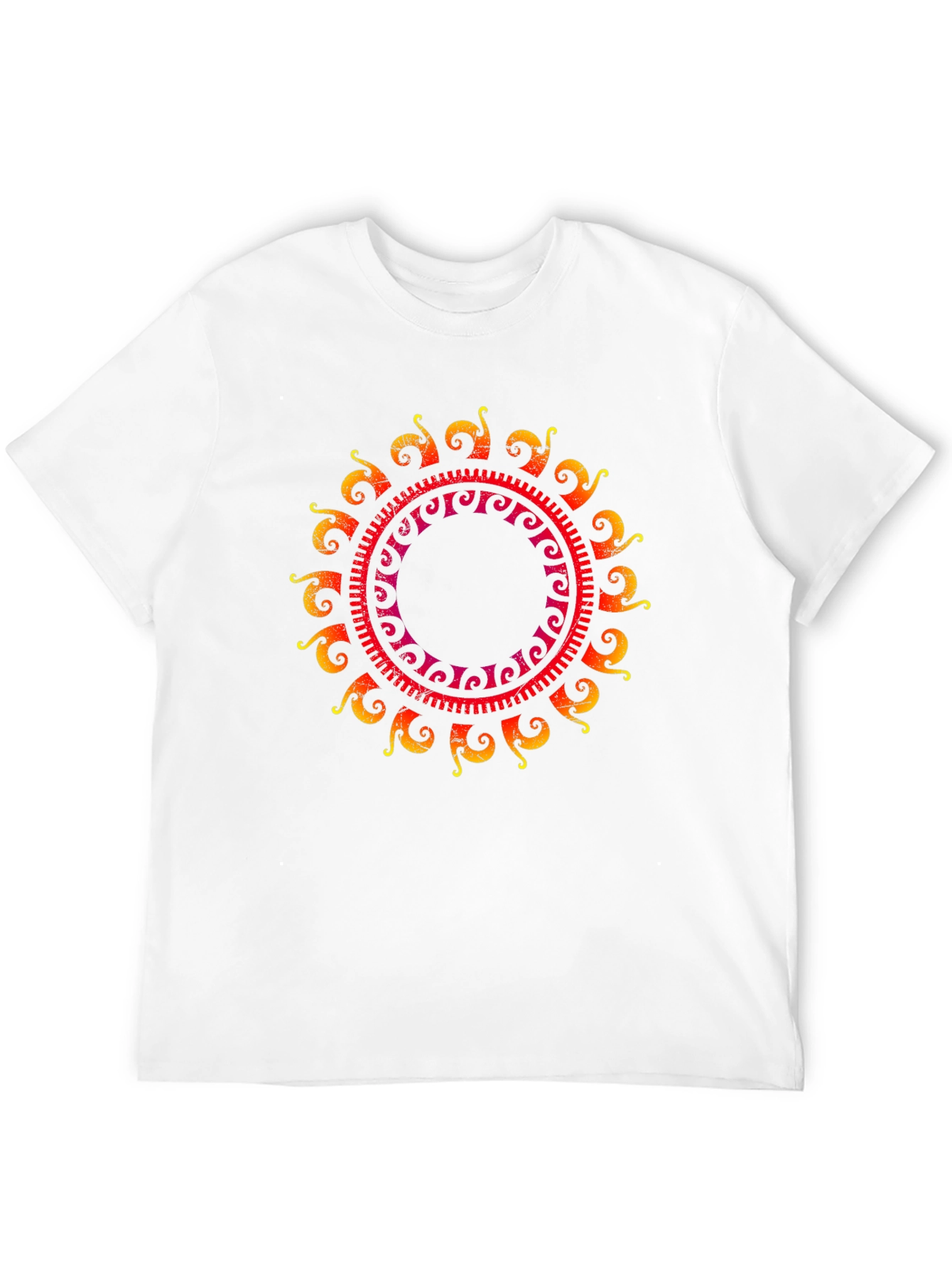 Sun Mandala Graphic Tee - Black