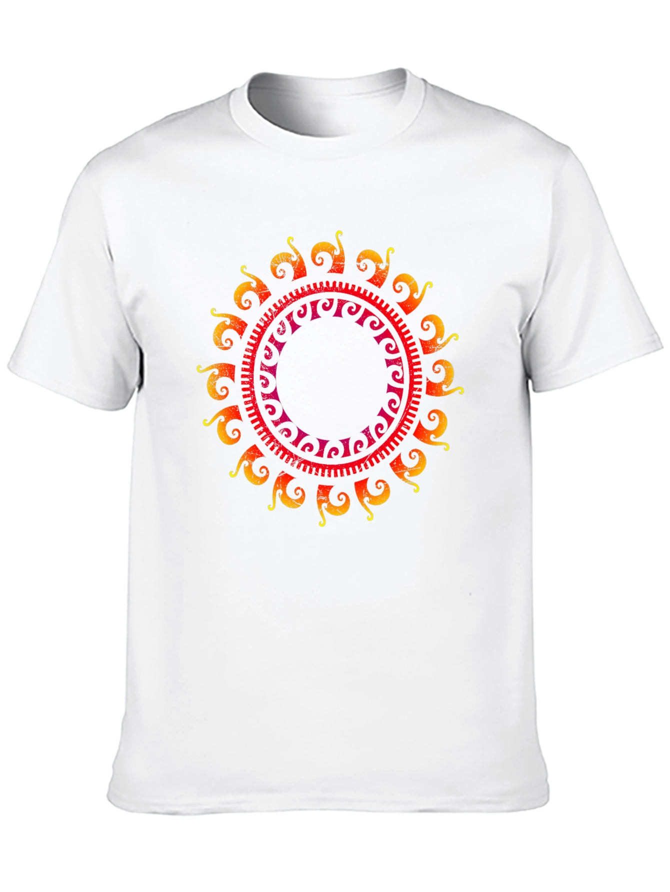 Sun Mandala Graphic Tee - Black