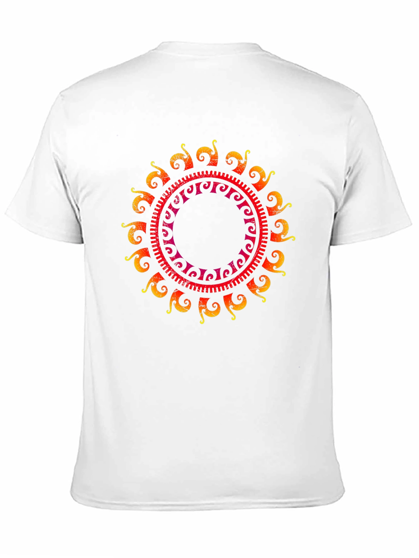 Sun Mandala Graphic Tee - Black