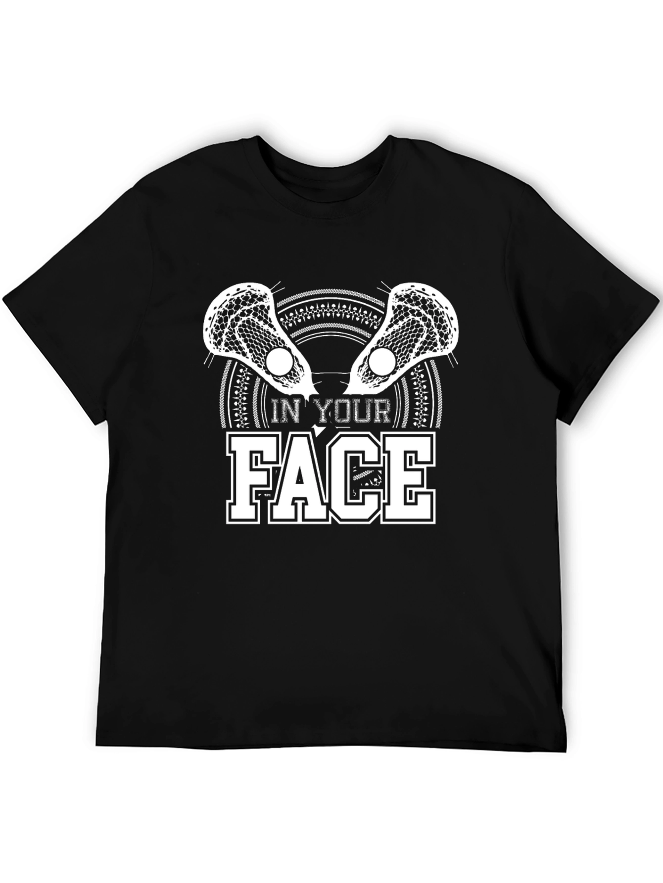 In Your Face Lacrosse Graphic T-Shirt