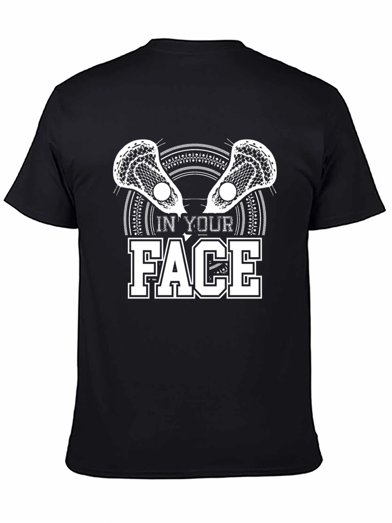 In Your Face Lacrosse Graphic T-Shirt