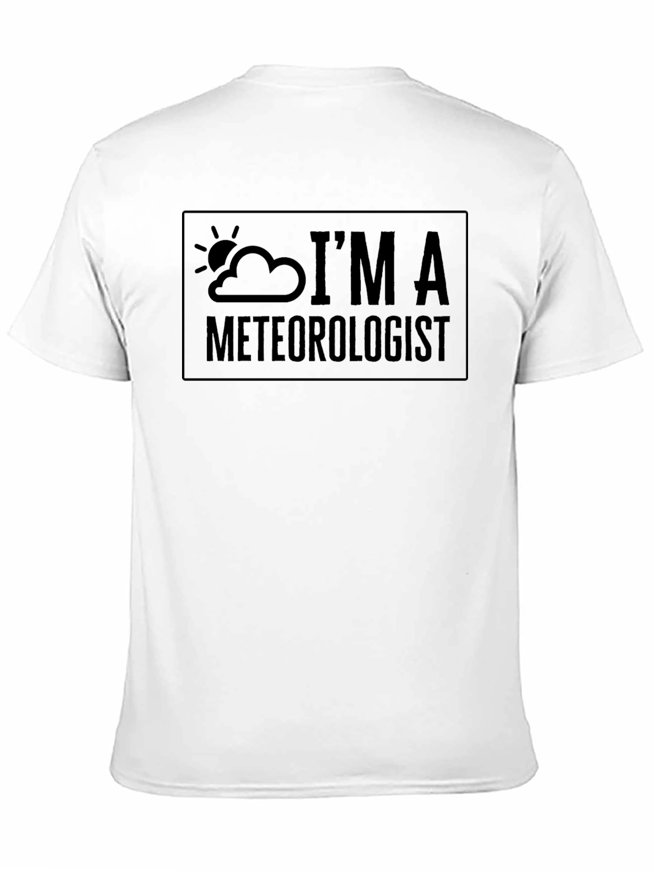 Im A Meteorologist Black T-Shirt Weather Science Tee