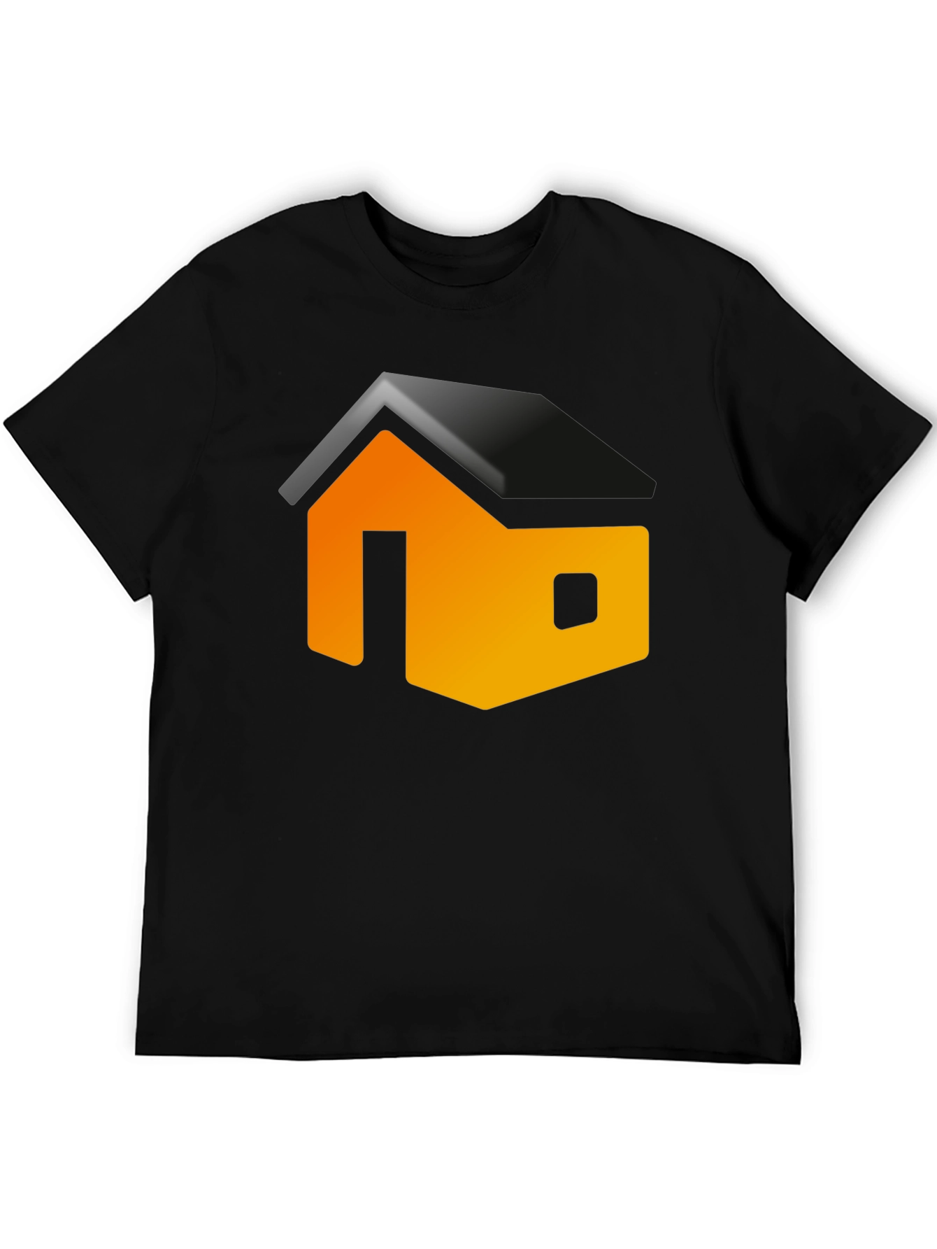 Modern House Graphic Black Tee