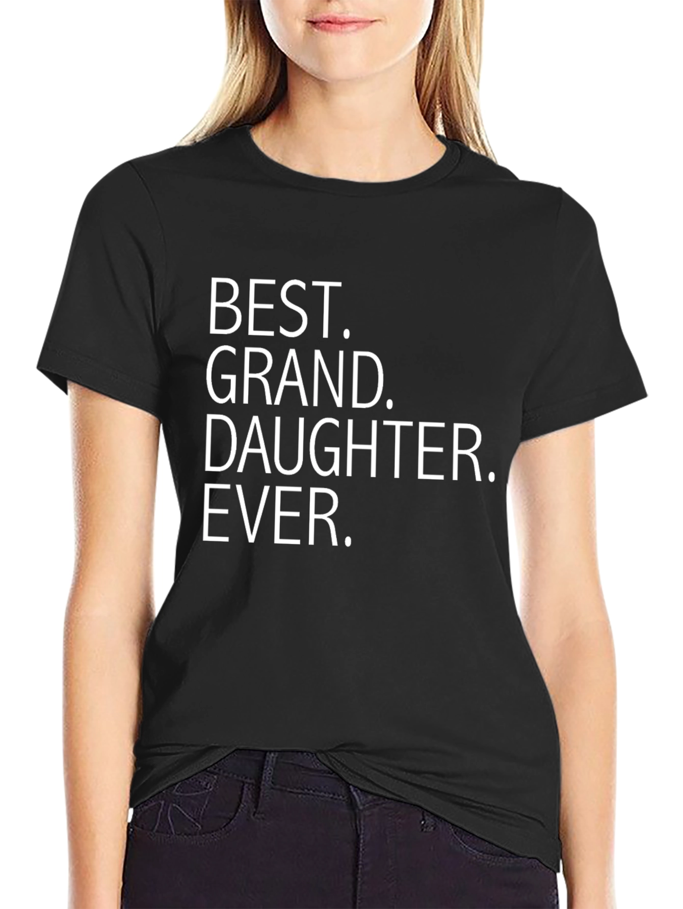Best Granddaughter Ever Black T-Shirt