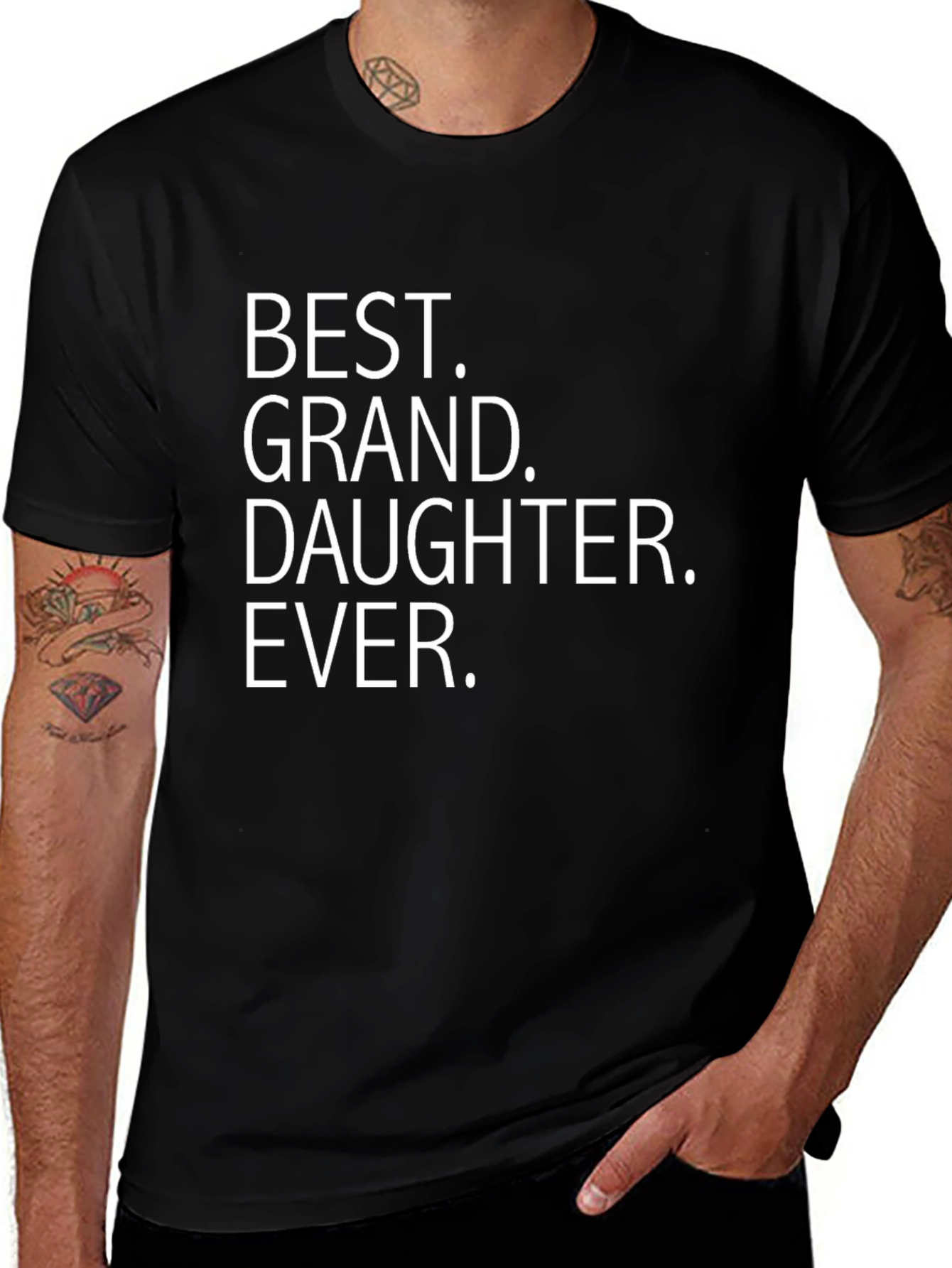 Best Granddaughter Ever Black T-Shirt