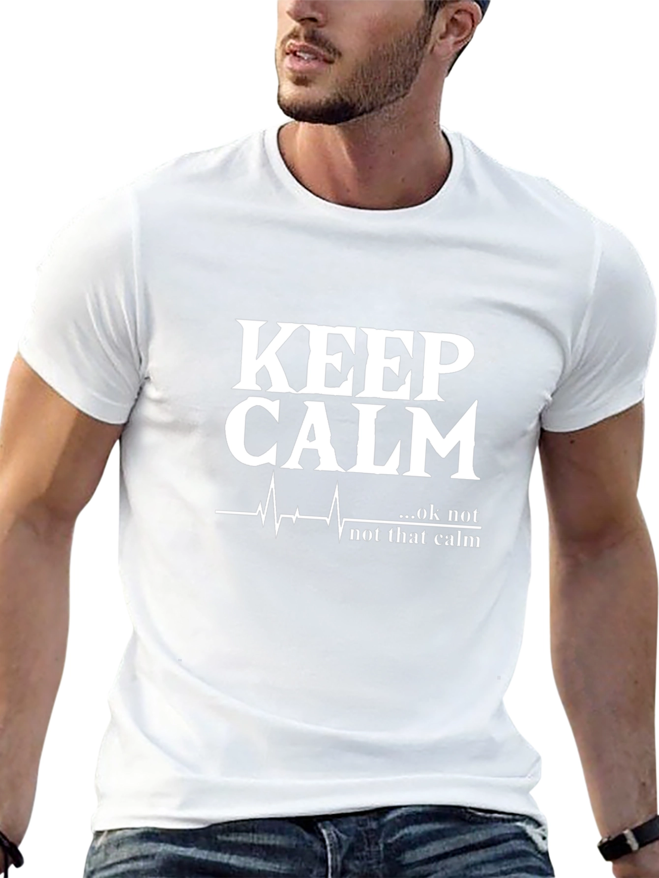 Keep Calm...Ok Not That Calm Black Graphic Tee
