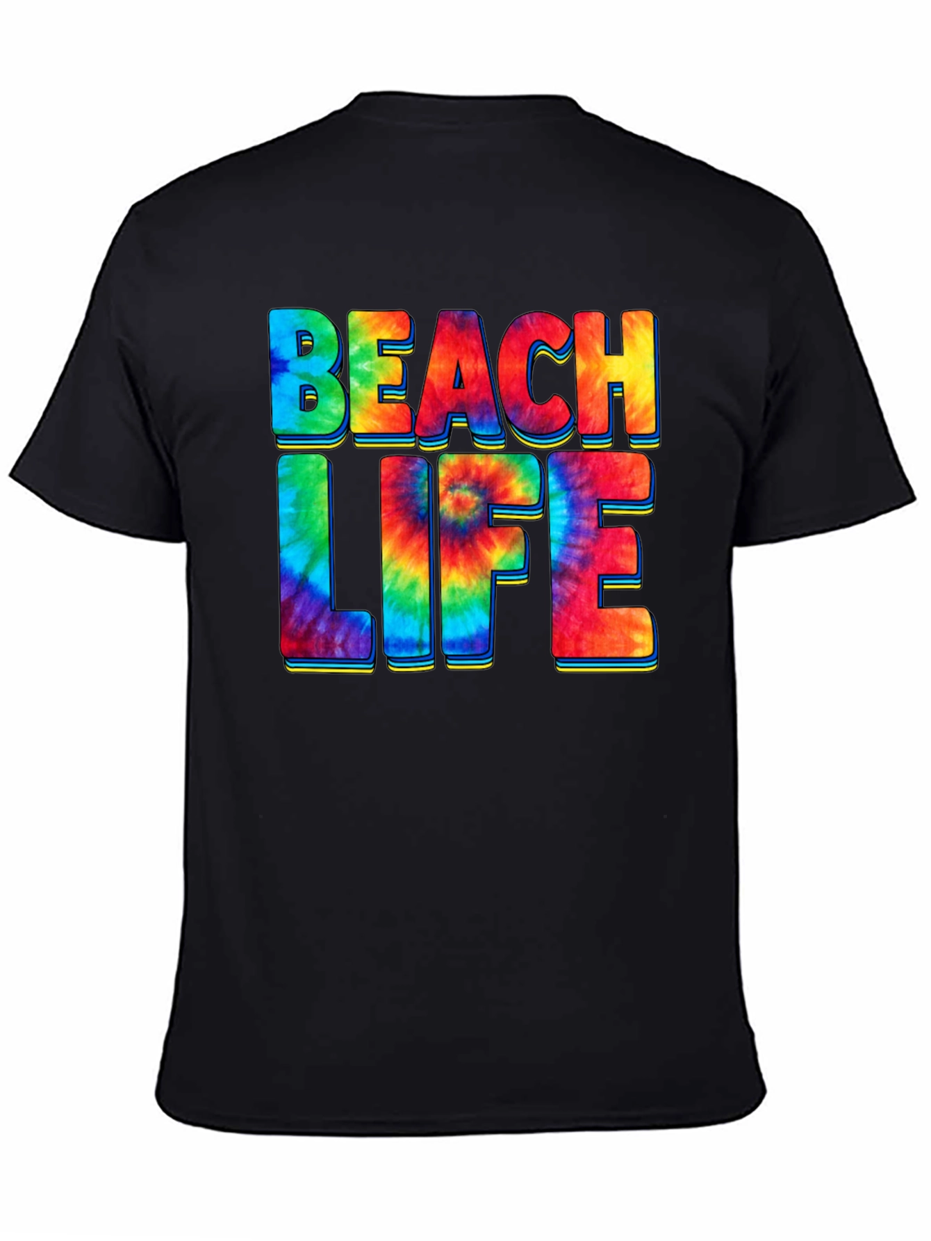 Beach Life Tie Dye Graphic T-Shirt
