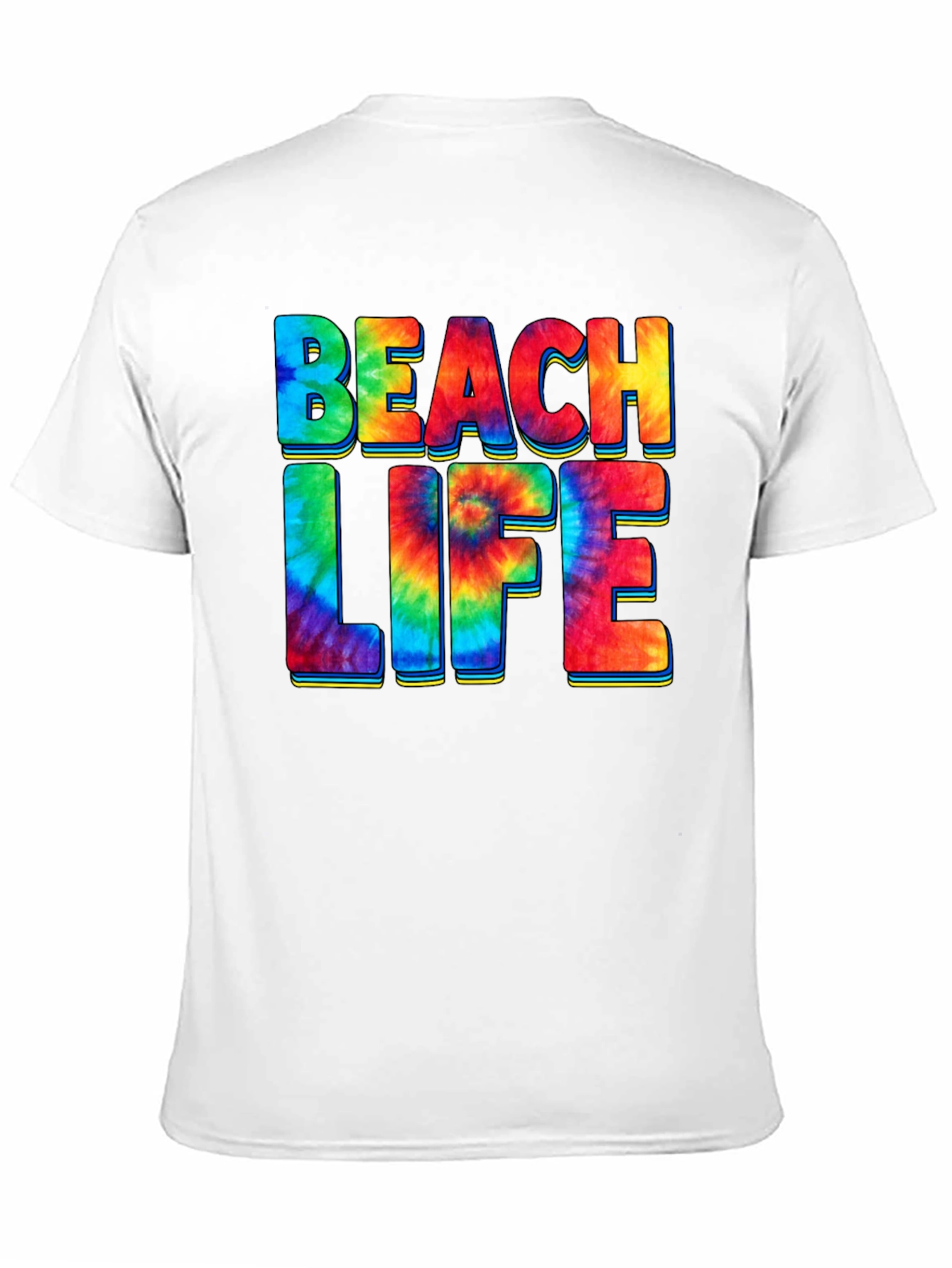 Beach Life Tie Dye Graphic T-Shirt