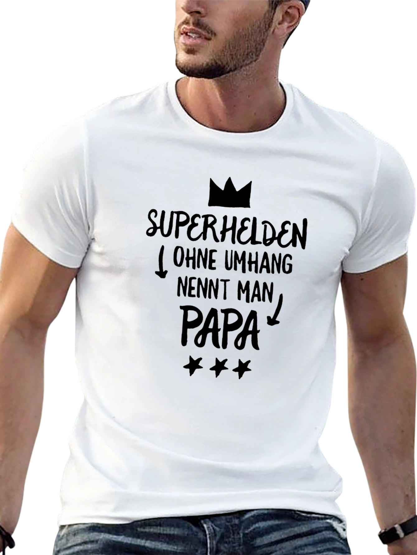 Superhelden Papa T-Shirt - Fathers Day Gift