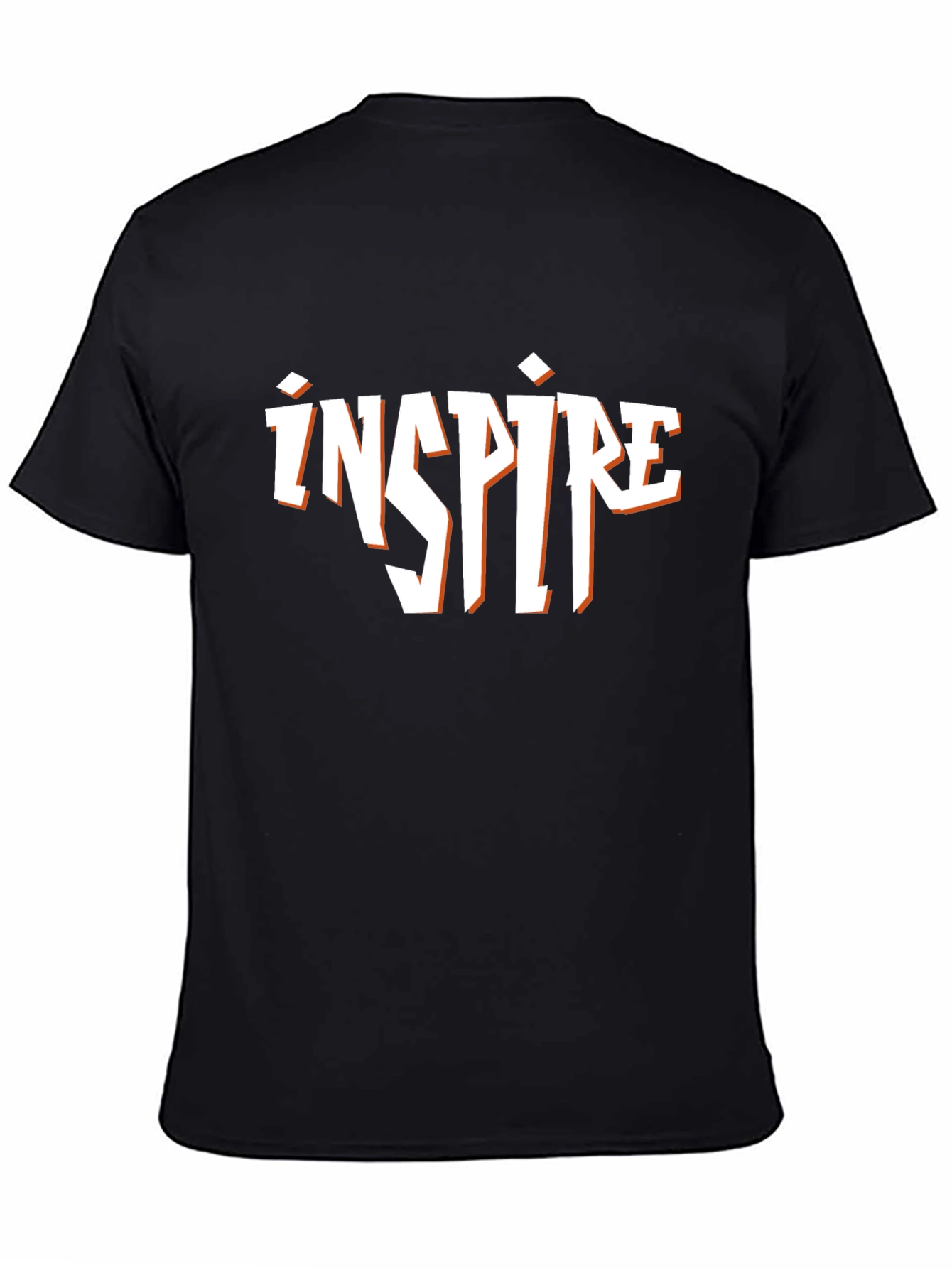 Inspire Black Graphic T-Shirt