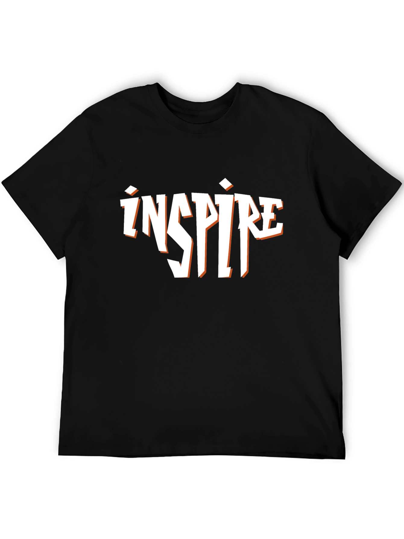 Inspire Black Graphic T-Shirt