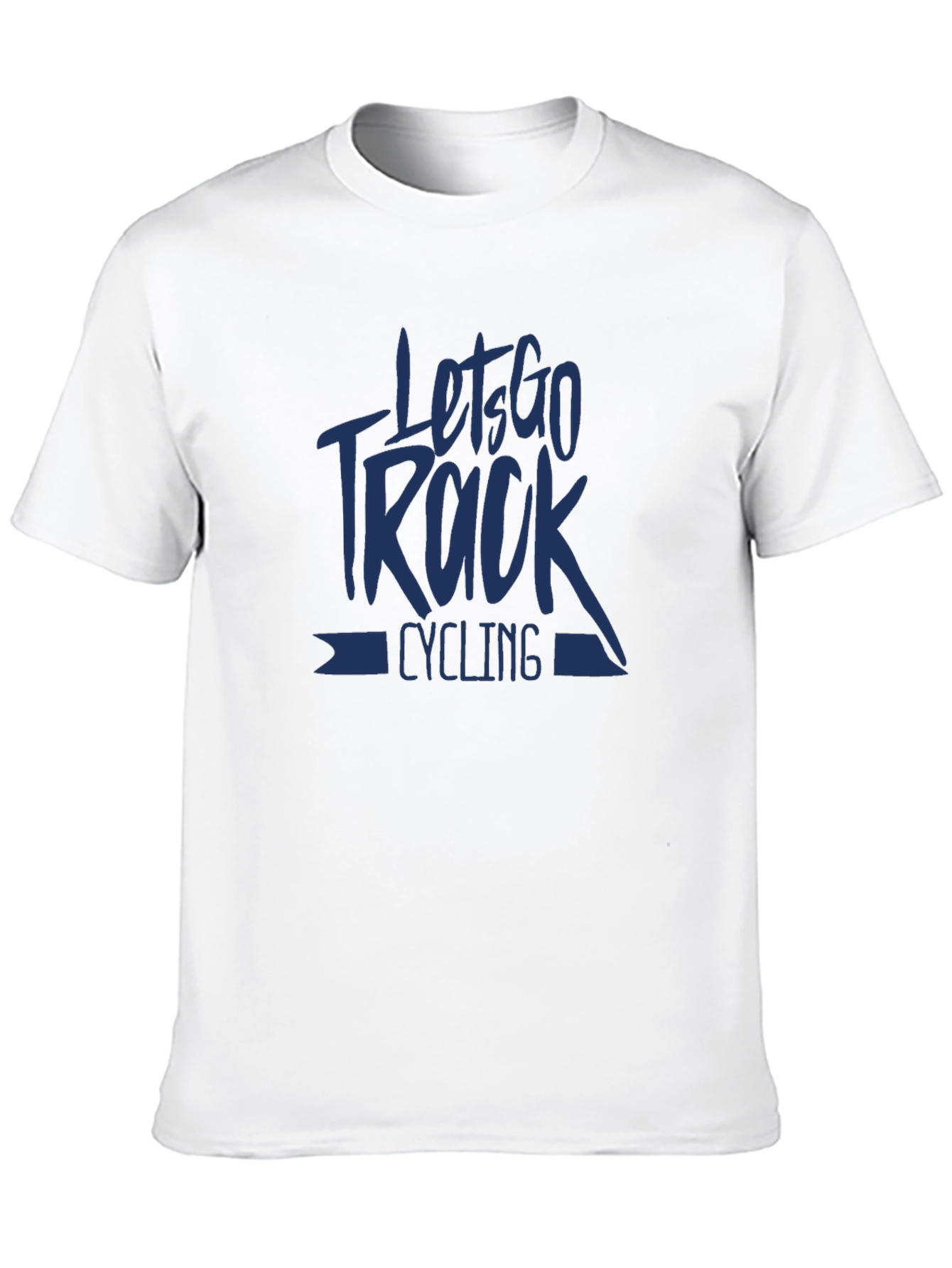 Lets Go Track Cycling Graphic Tee - Black