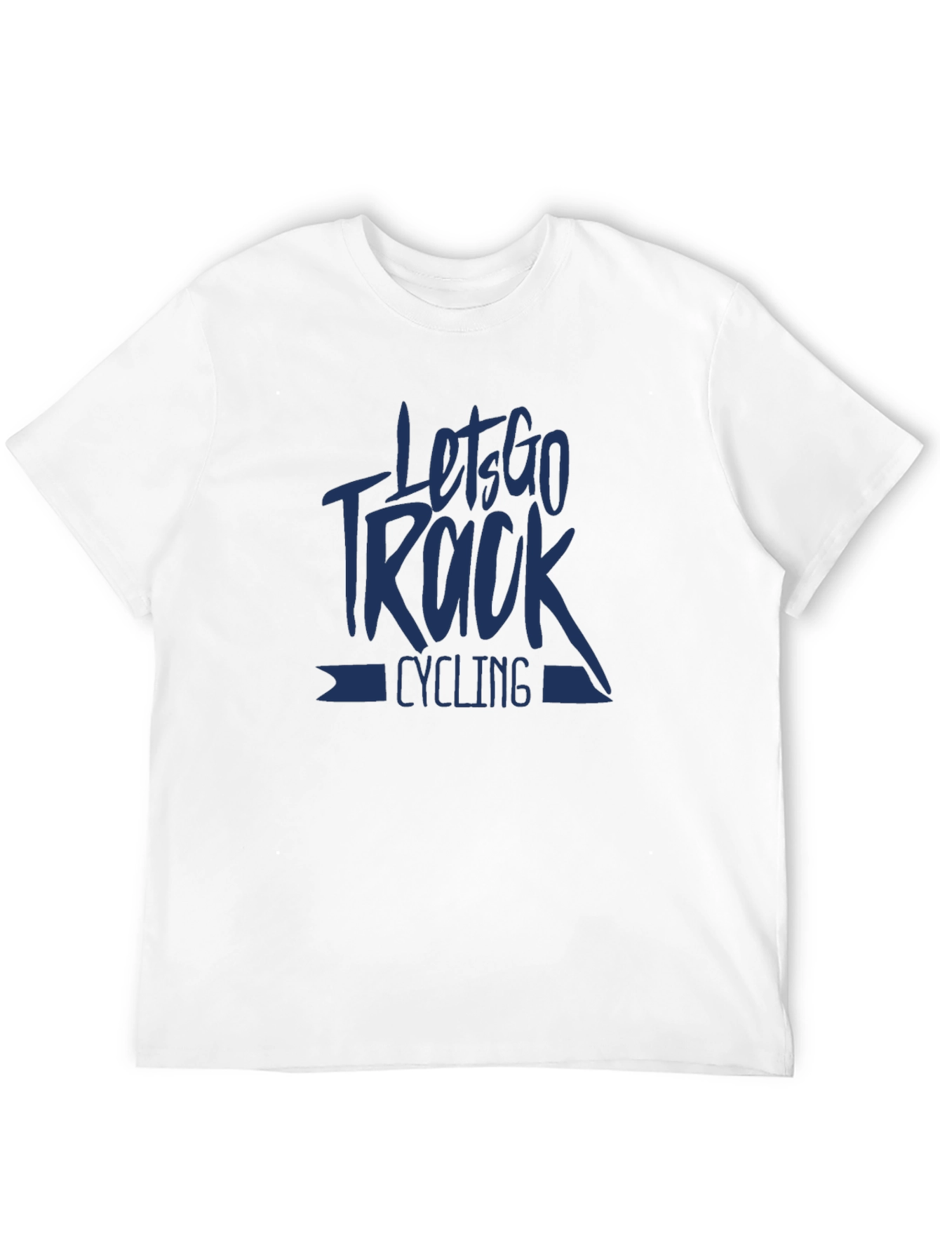 Lets Go Track Cycling Graphic Tee - Black