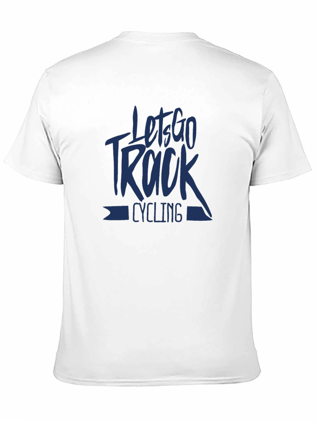 Lets Go Track Cycling Graphic Tee - Black