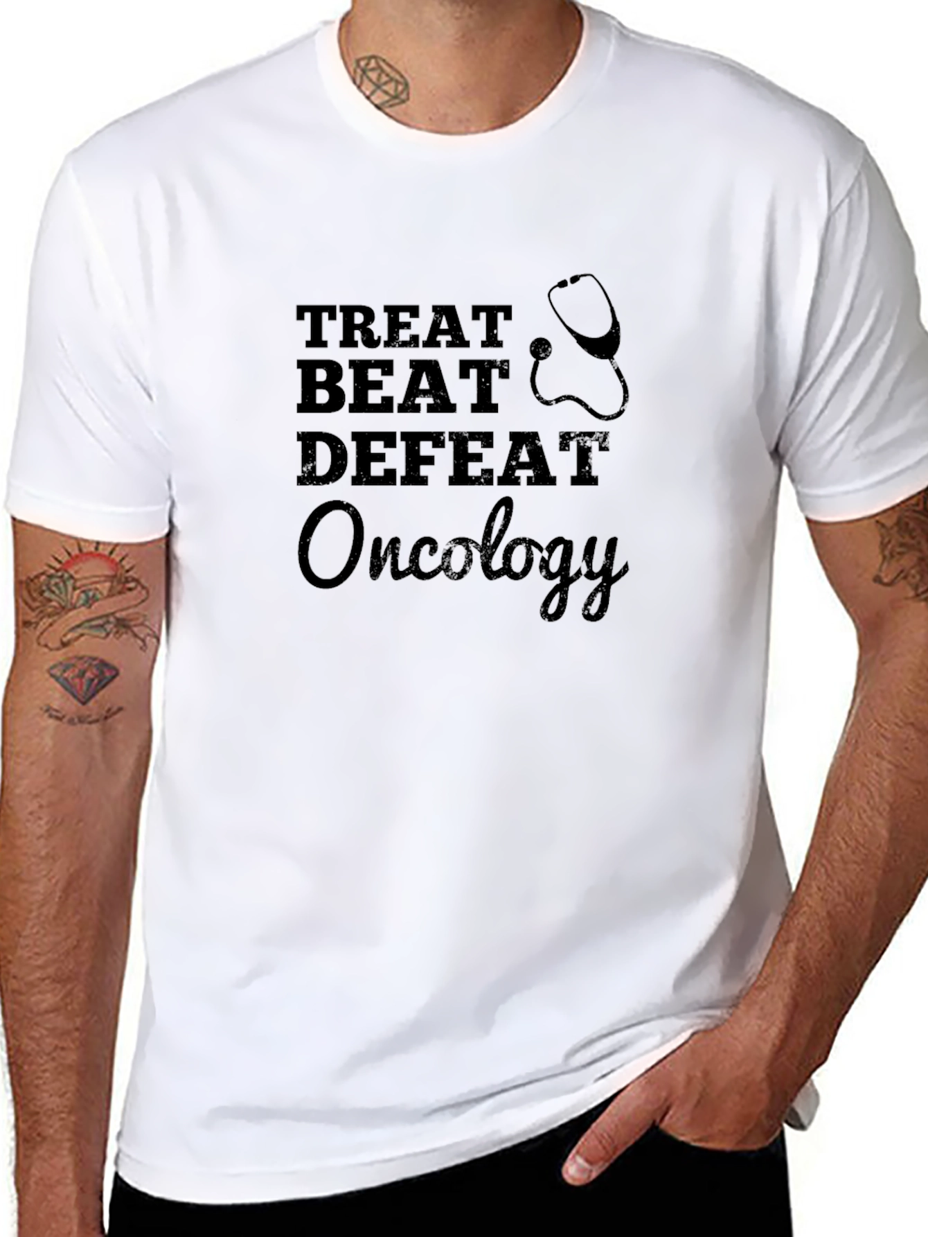 Oncology Treat Beat Defeat T-Shirt