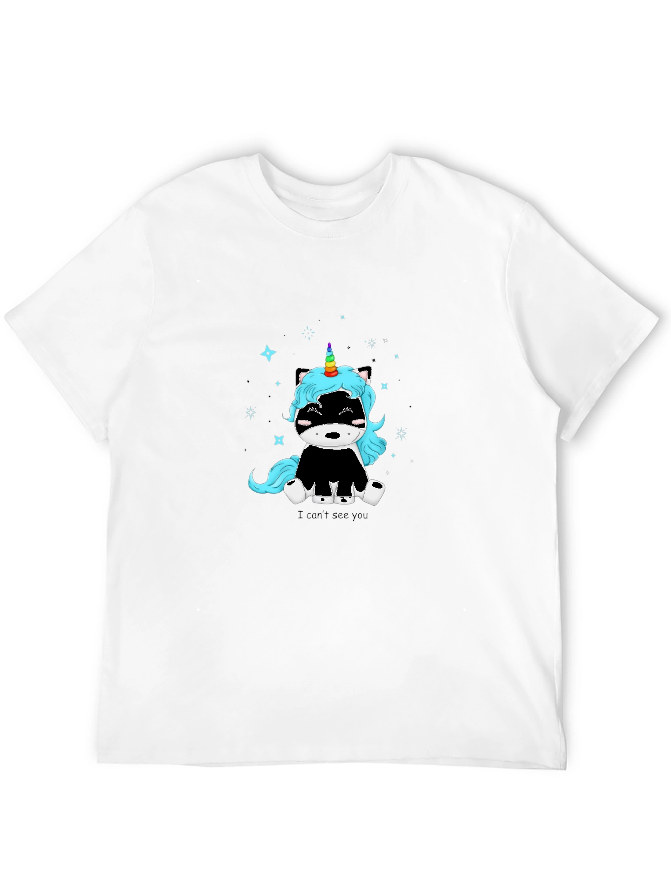 Unicorn Skunk Graphic T-Shirt - Black