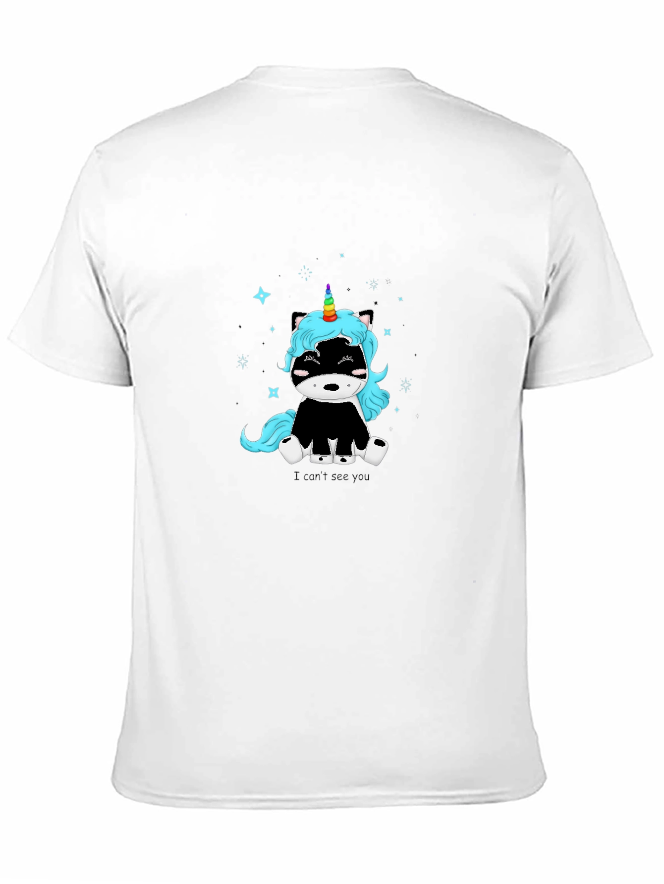 Unicorn Skunk Graphic T-Shirt - Black