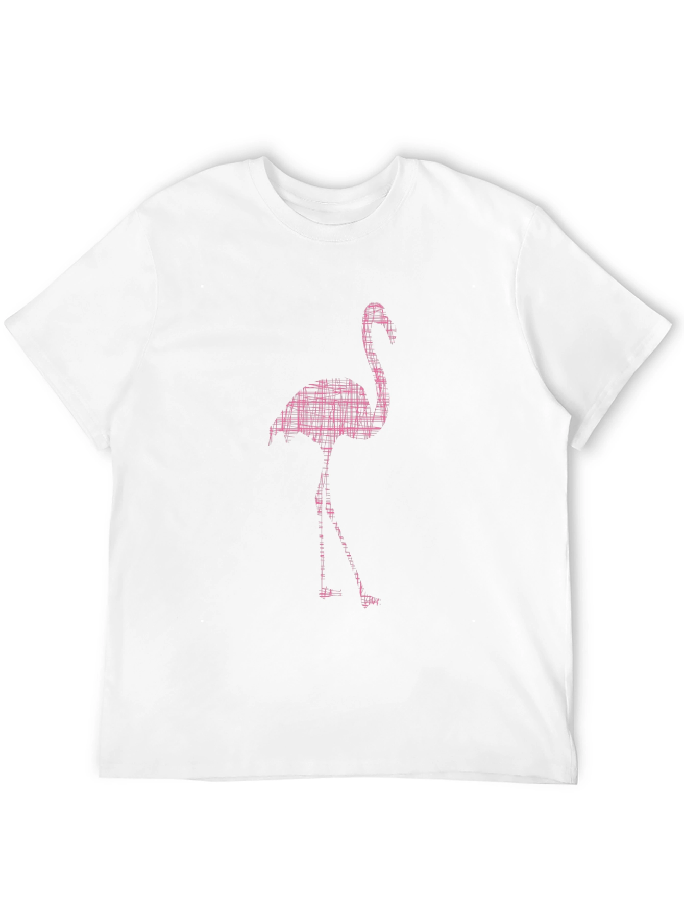 Mens Black Flamingo Graphic Tee Shirt
