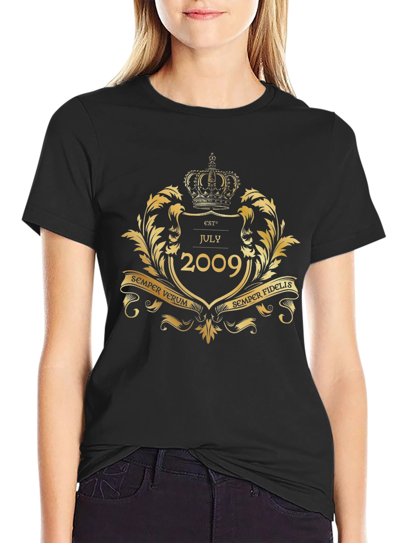 Est July 2009 Black T-Shirt