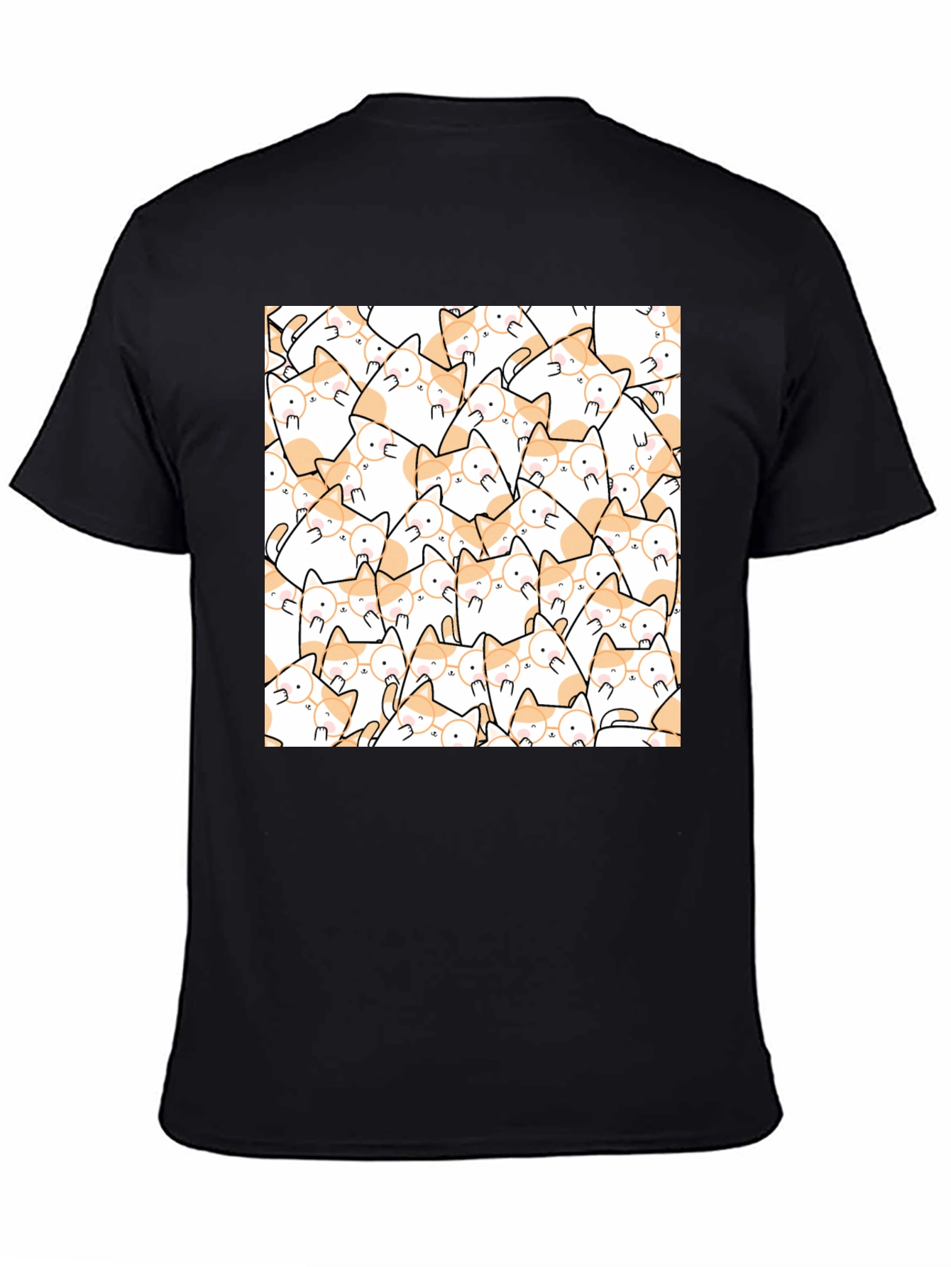 Cat Lovers T-Shirt - Cute Feline Pattern Tee