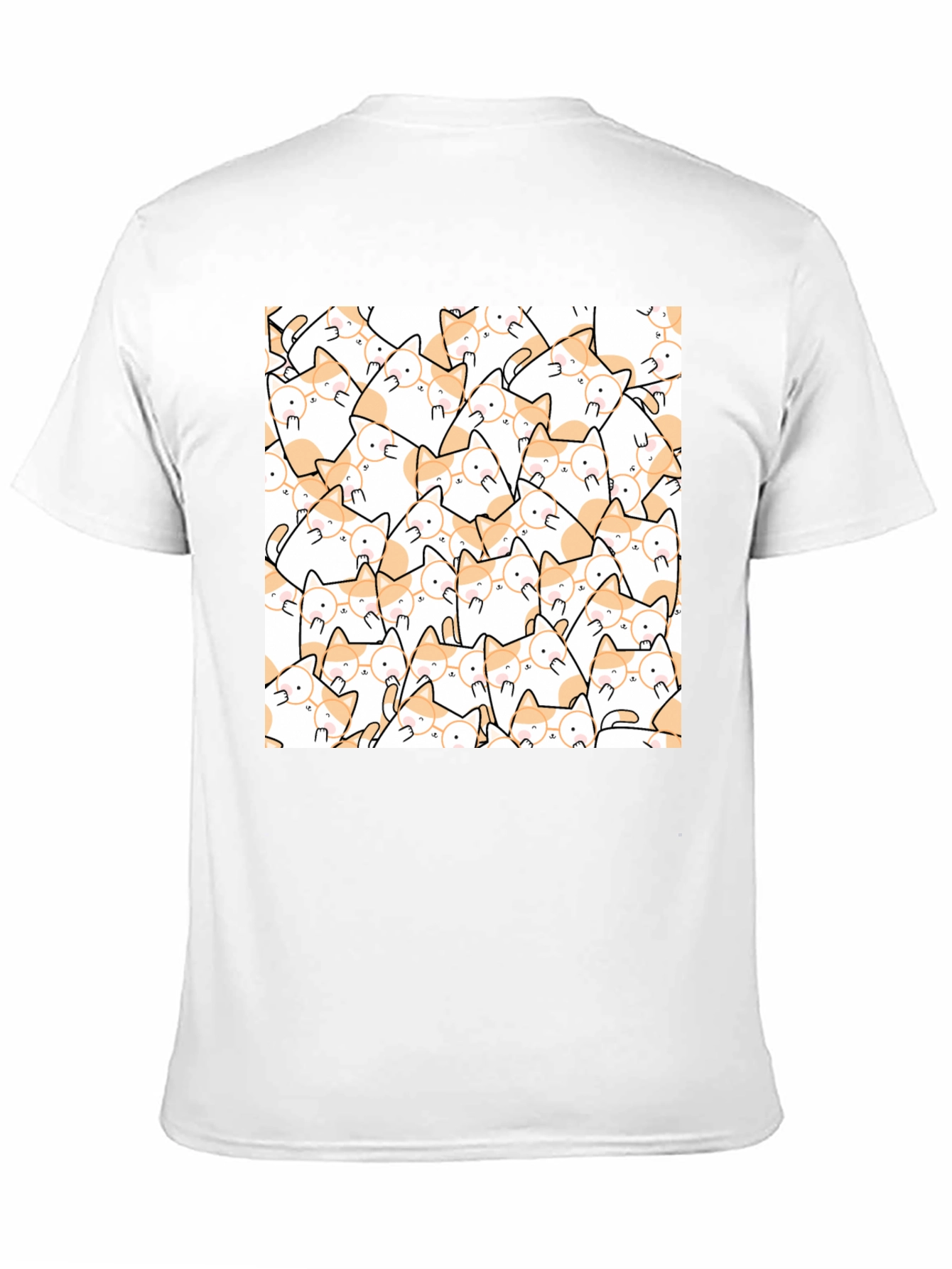 Cat Lovers T-Shirt - Cute Feline Pattern Tee