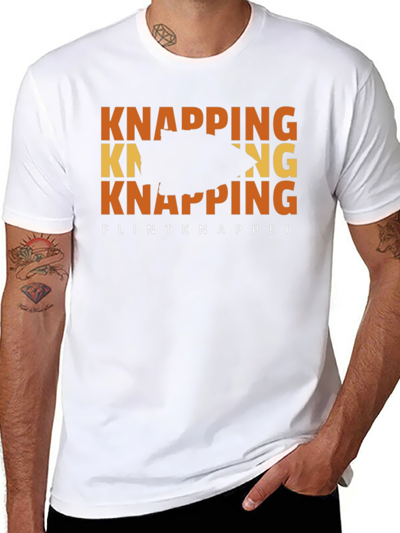 Flintknapper T-Shirt - Knapping Arrowhead Tee