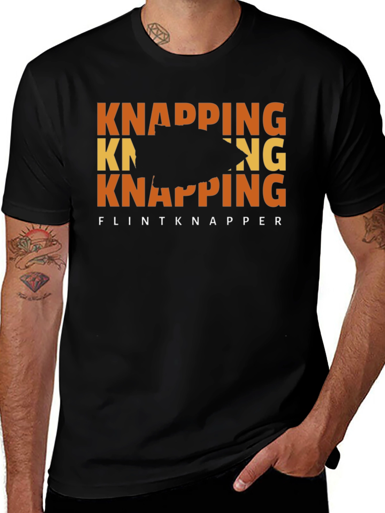 Flintknapper T-Shirt - Knapping Arrowhead Tee
