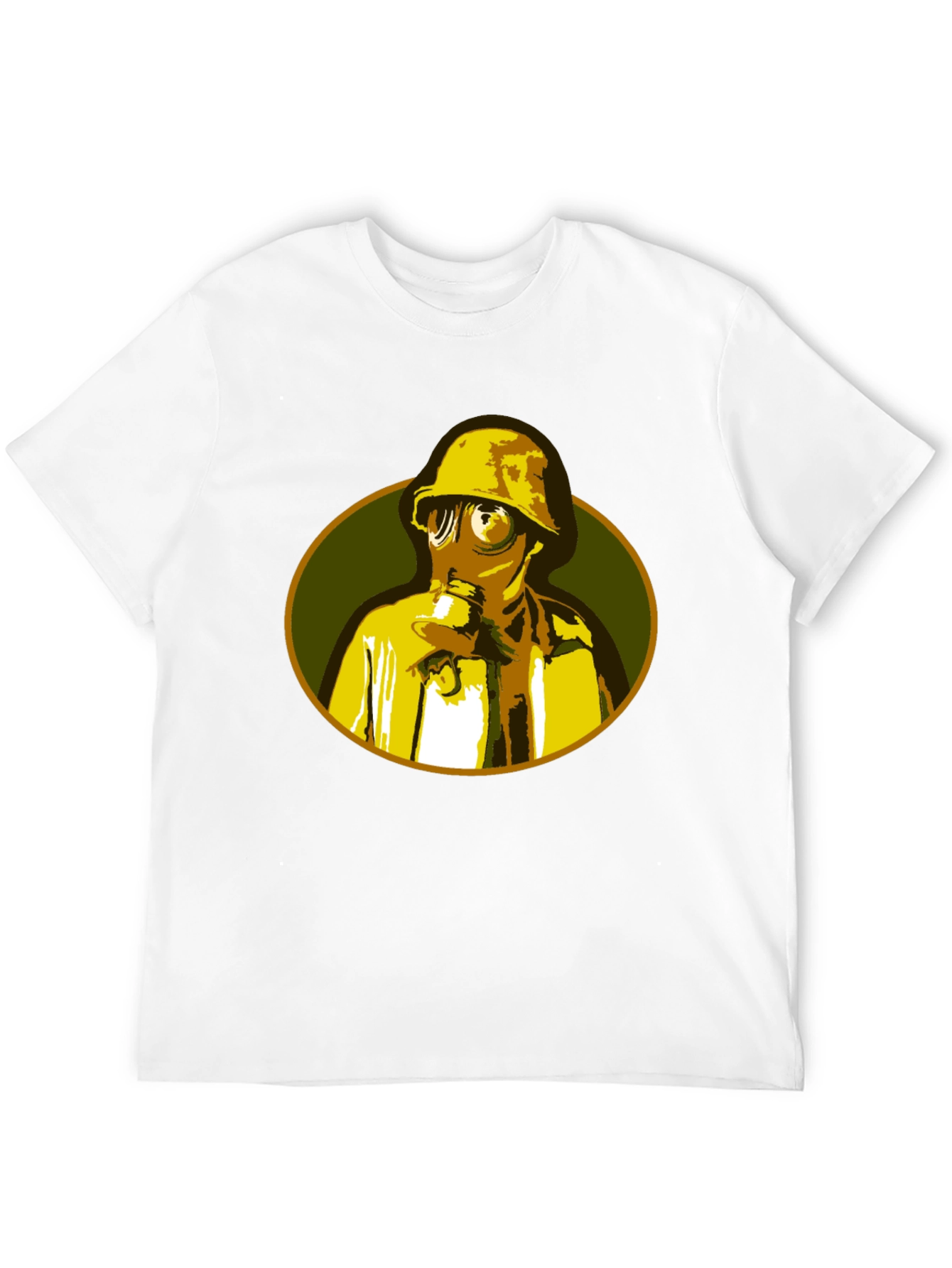 Gas Mask Graphic T-Shirt - Unique Retro Design