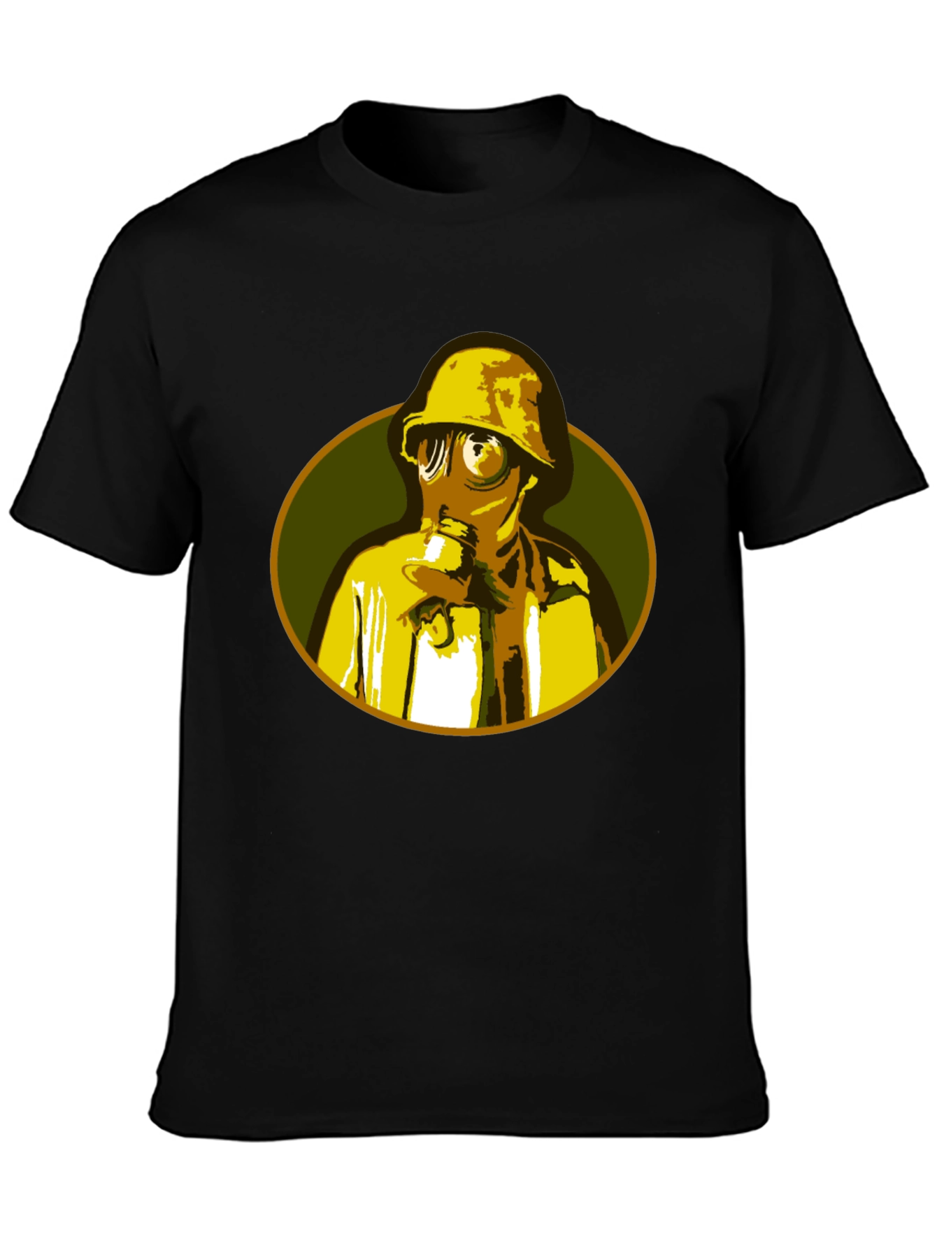Gas Mask Graphic T-Shirt - Unique Retro Design