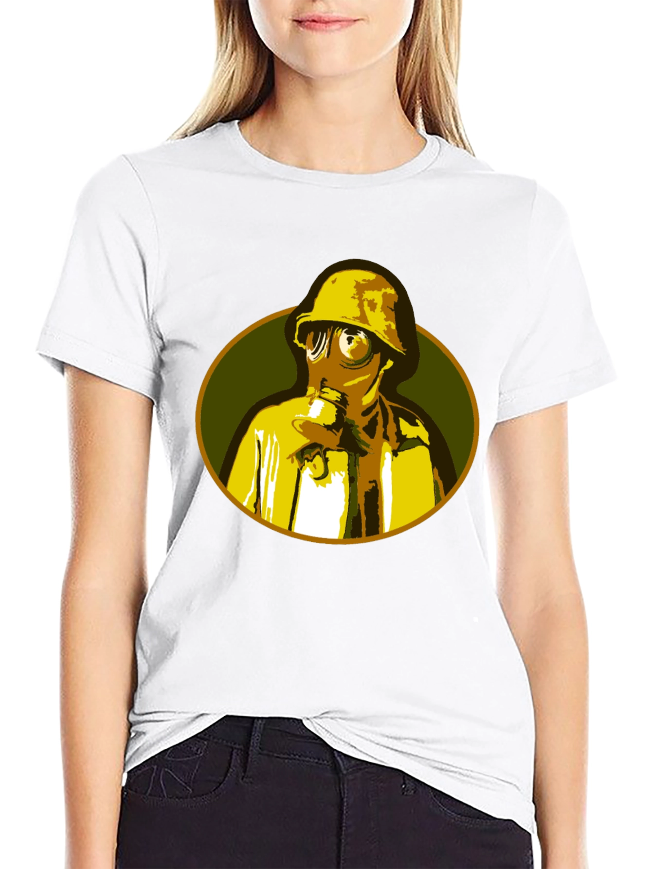 Gas Mask Graphic T-Shirt - Unique Retro Design